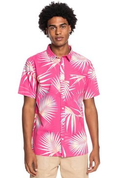 quiksilver overhemd met korte mouwen pop tropic roze