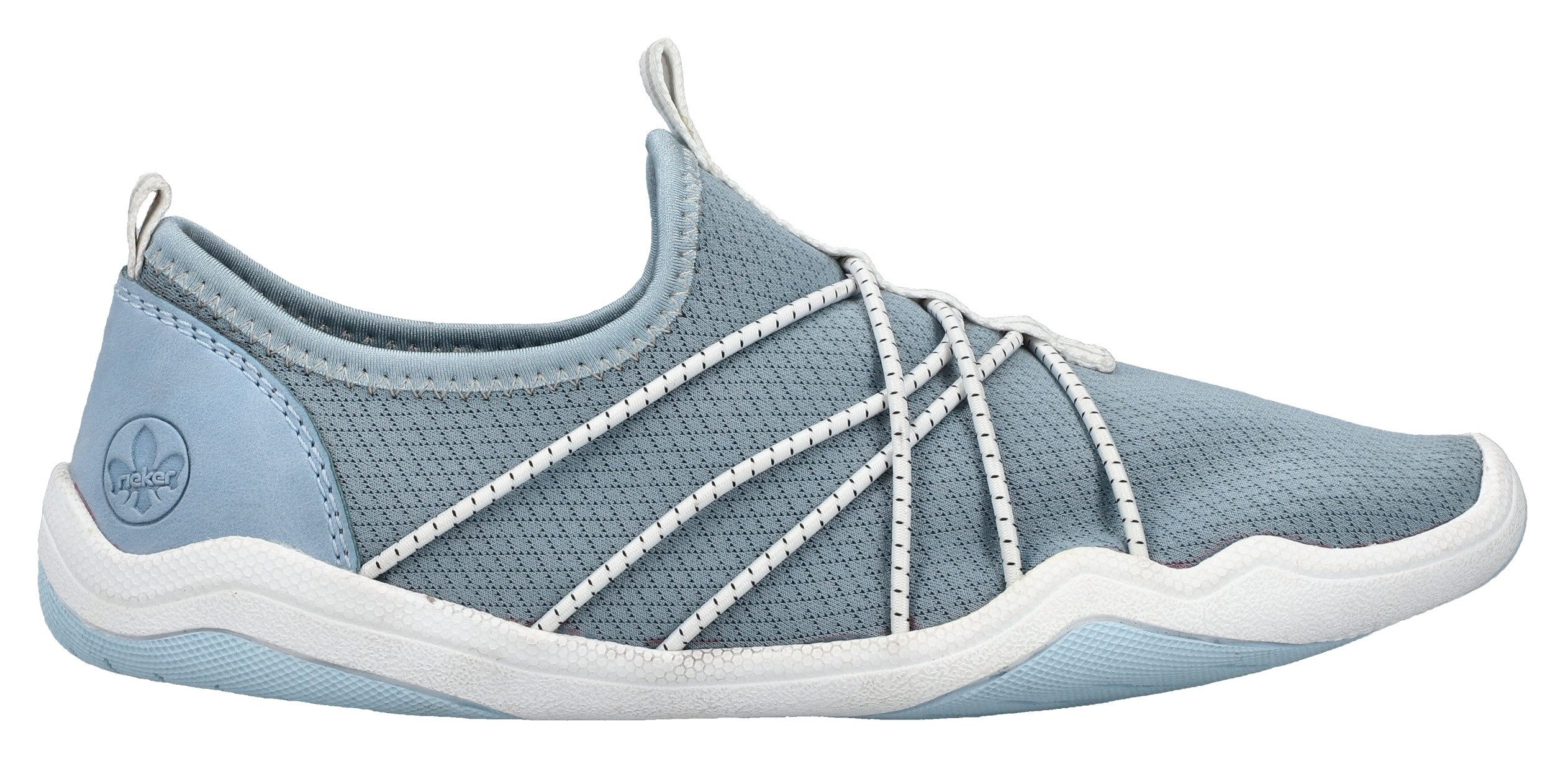 Rieker Slip-on sneakers , blote voeten schoen, instapschoen, slipper in vegan verwerking
