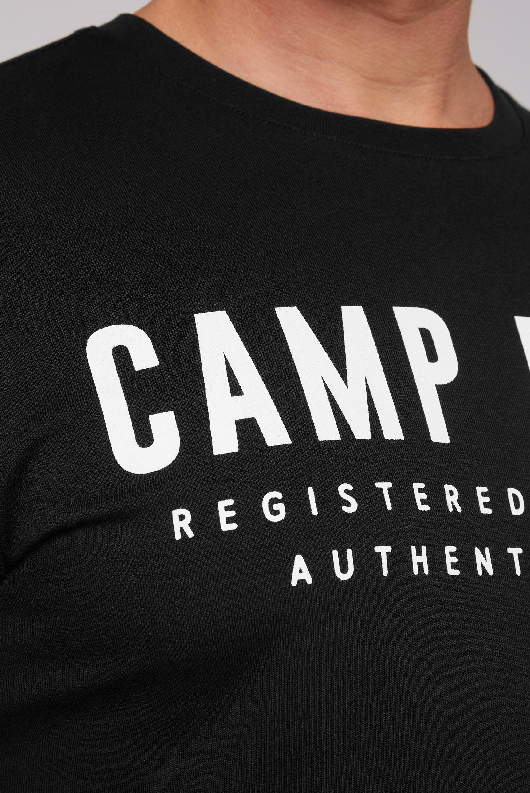 CAMP DAVID T-shirt met logoprint voor