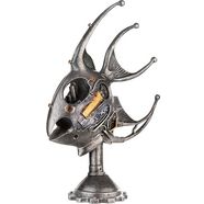 casablanca by gilde decoratief figuur sculptuur steampunk vis, zilver decoratief object, hoogte 36,5 cm, met koperkleurige elementen, antiek-finish, woonkamer (1 stuk) zilver