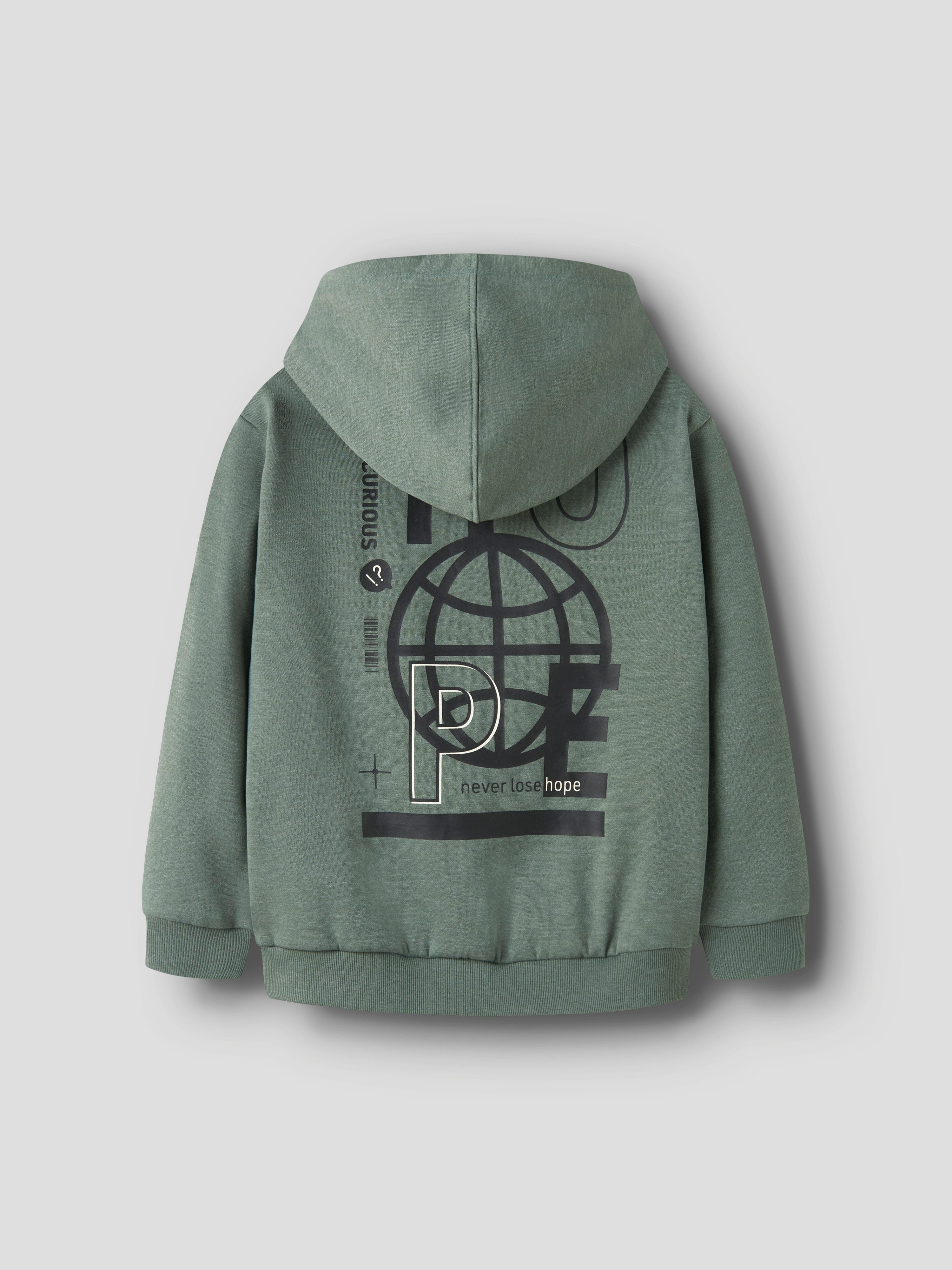 Name It Sweatshirt NKMOLAF LS NREG SWE WH BRU PB