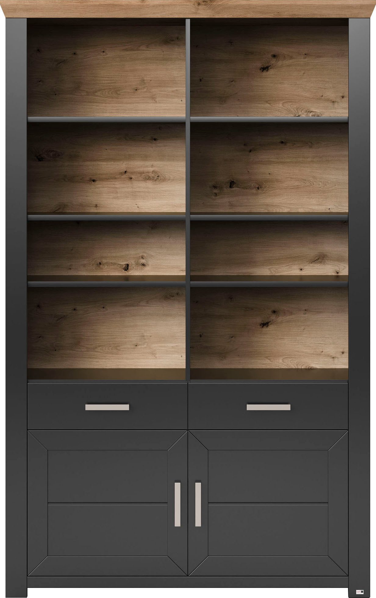 set one by Musterring Ordnerrek York open ontwerp, optioneel met verlichting, 3 kleuren, breedte 129 cm