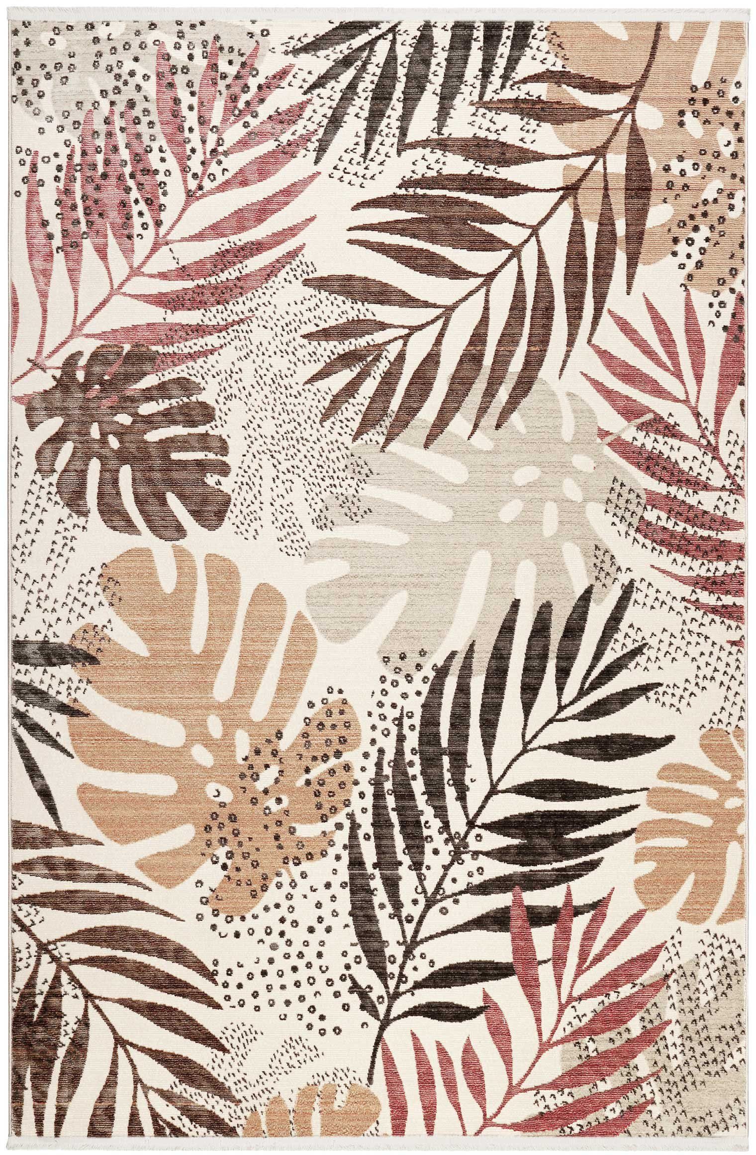 Esprit Vloerkleed Florence ESP-21077 Modern designer vloerkleed met franje, jungle, woonkamer