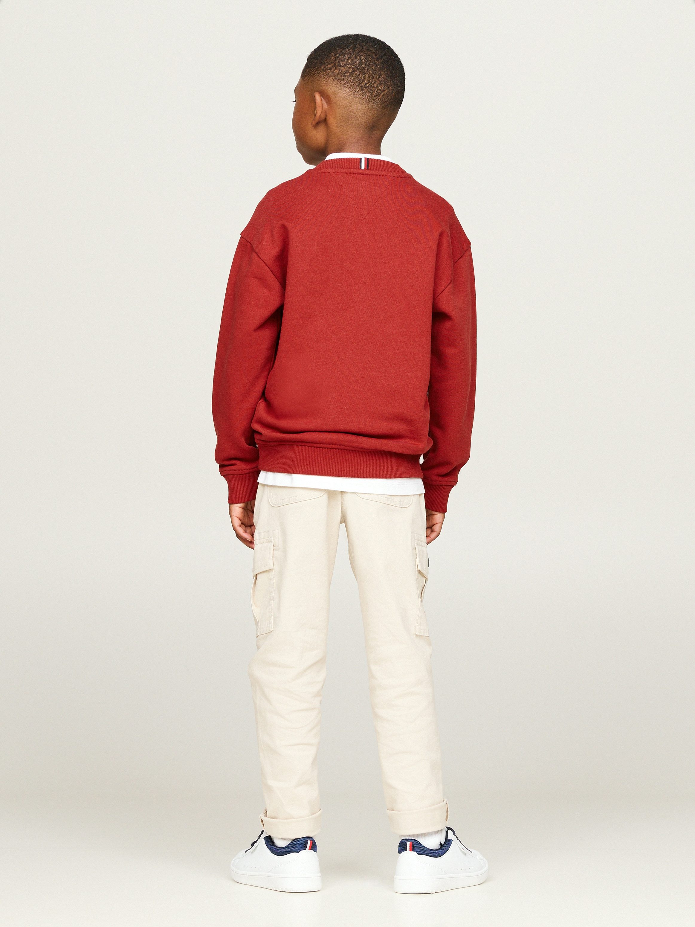 Tommy Hilfiger Sweatshirt VARSITY EMBROIDERY SWEATSHIRT Kinderen tot 16 jaar met logo-opdruk