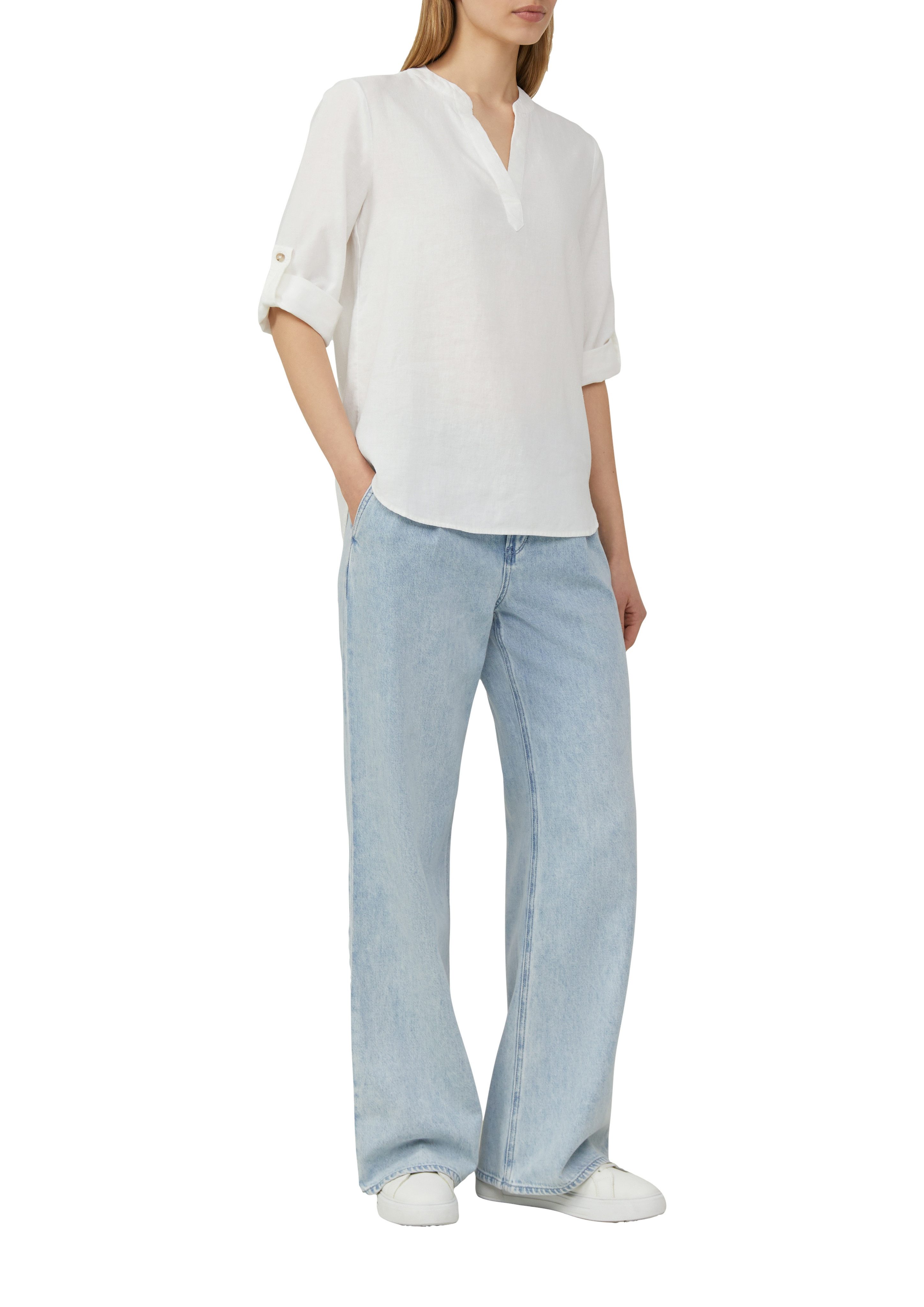 s.Oliver Klassieke blouse met turn-up