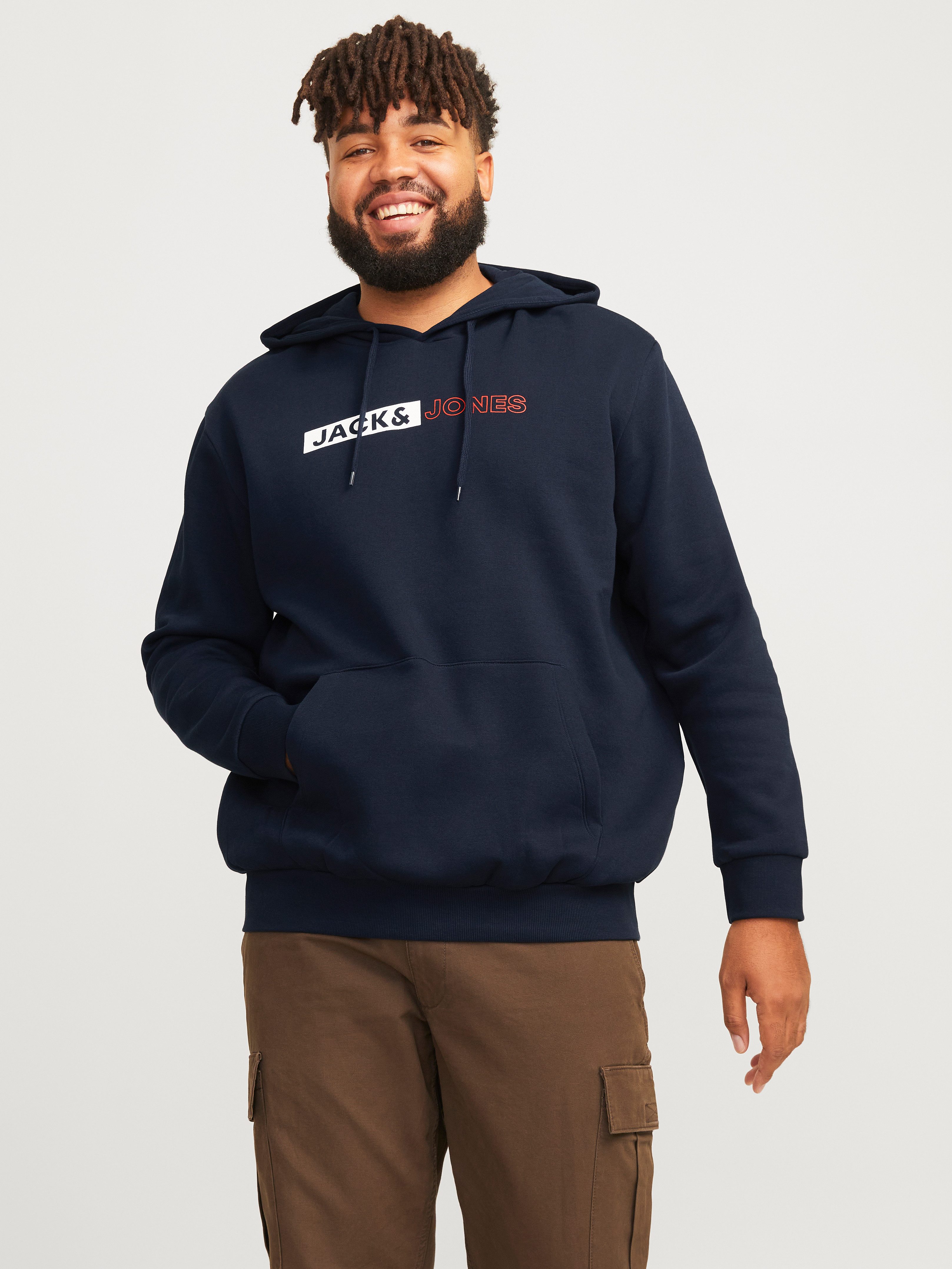 Jack & Jones PlusSize Hoodie JJECORP LOGO SWEAT HOOD PLAY NOOS PLS