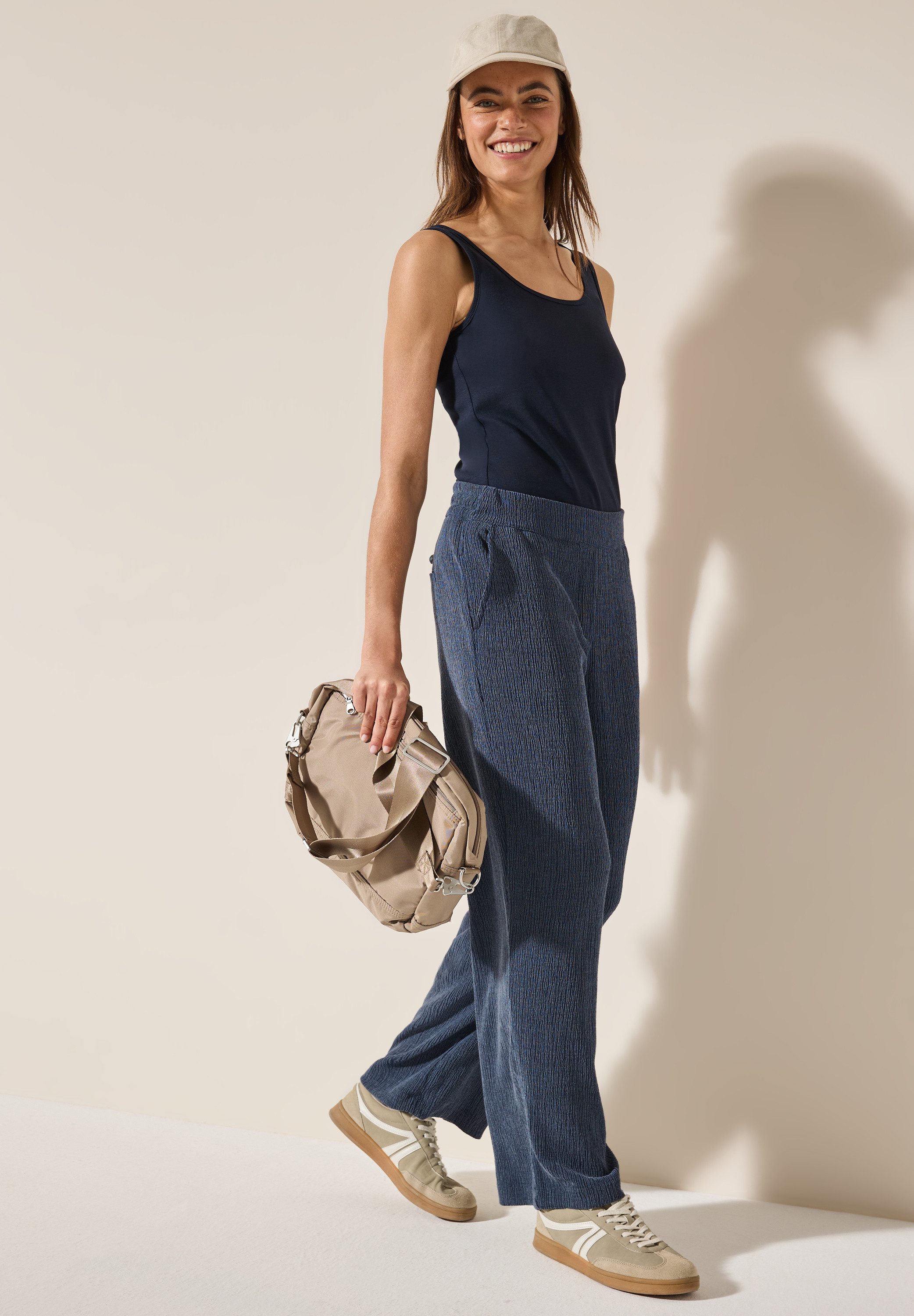 Cecil Stoffen broek Style Neele in structuuroptica