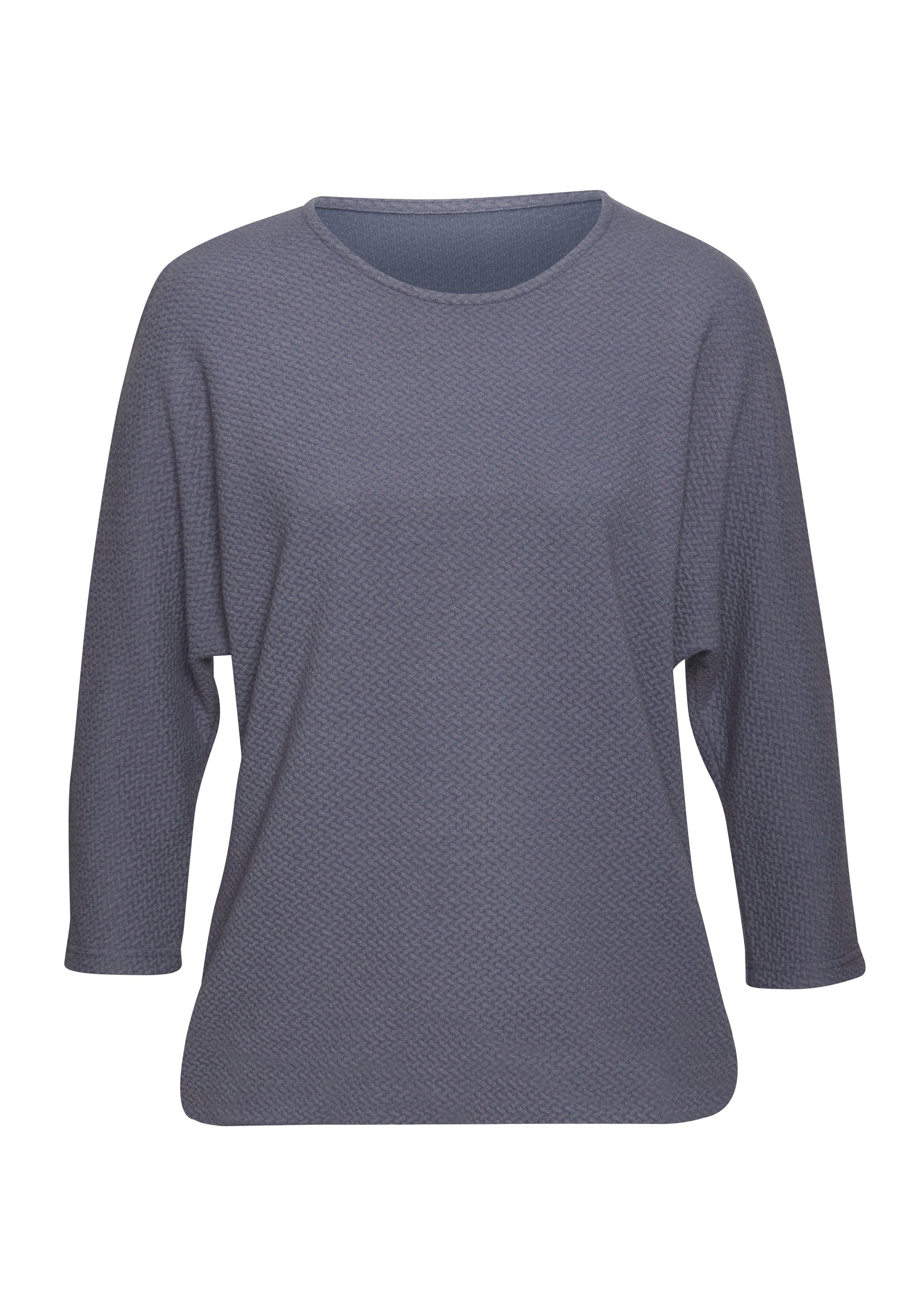 Vivance Shirt met lange mouwen Van kreukvrije structuurkwaliteit (1-delig)