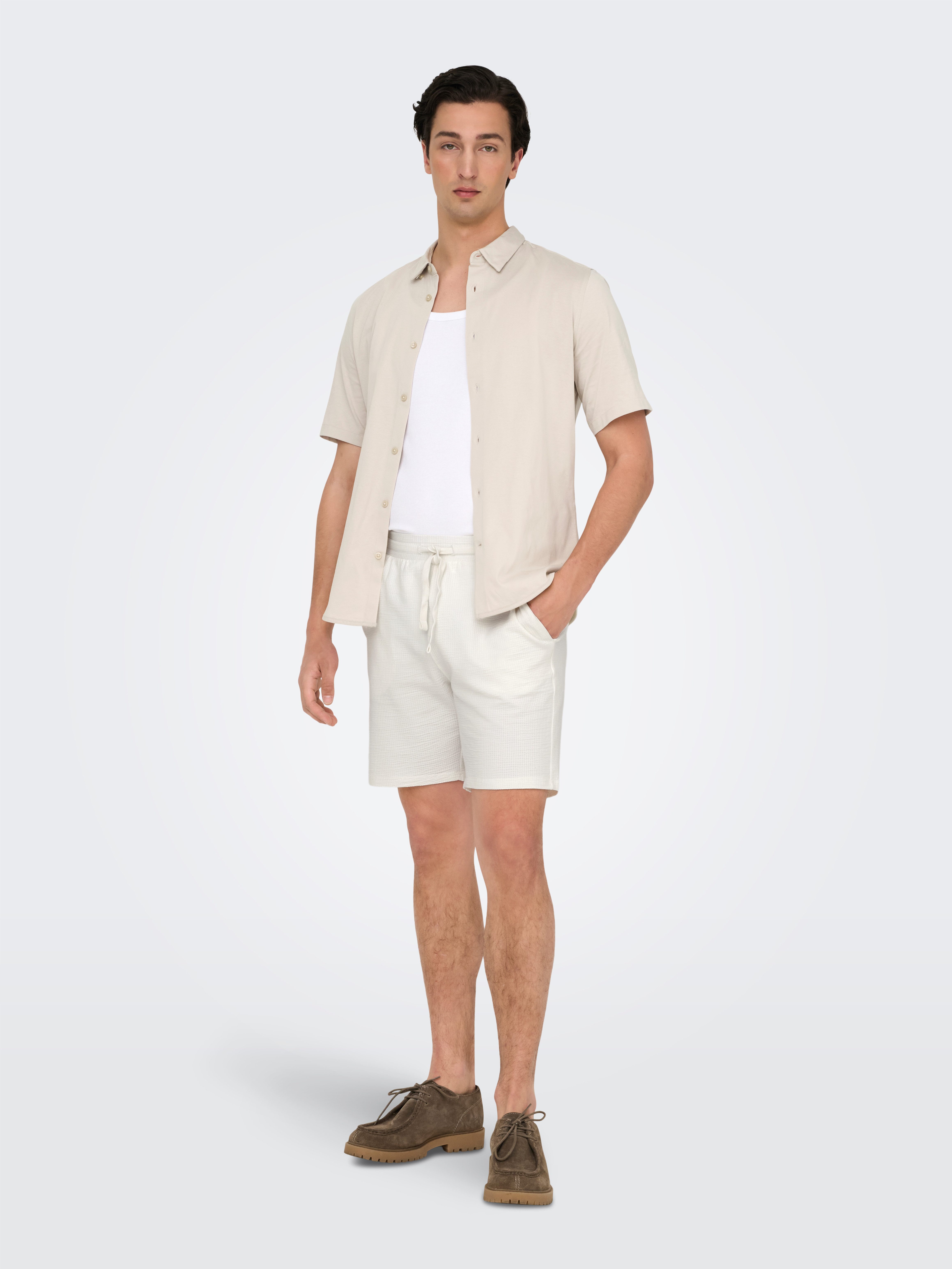 ONLY & SONS Short ONSKIAN LIFE REG SEERSUCKER SHORTS NOOS