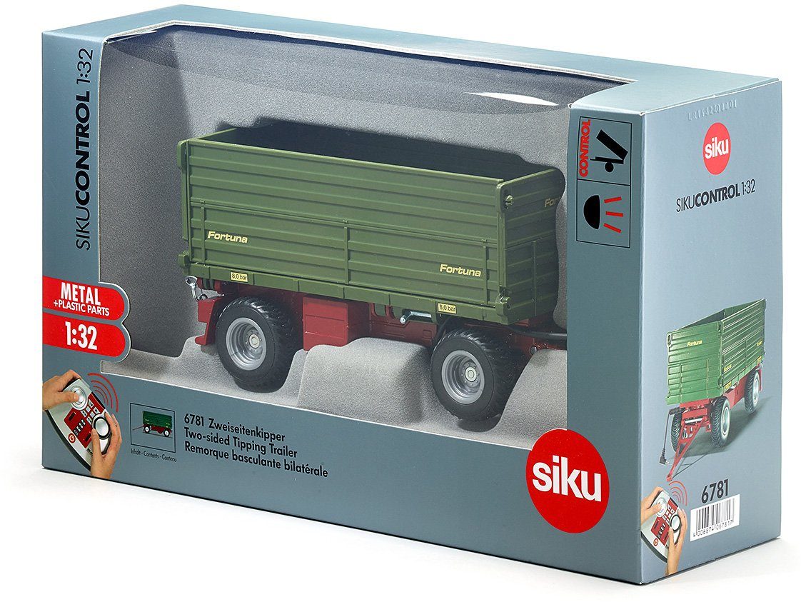 Siku Aanhanger voor speelgoedauto SIKU Control, tweezijdige kipper (6781) geschikt voor siku control tractoren op een schaal van 1:32, met licht