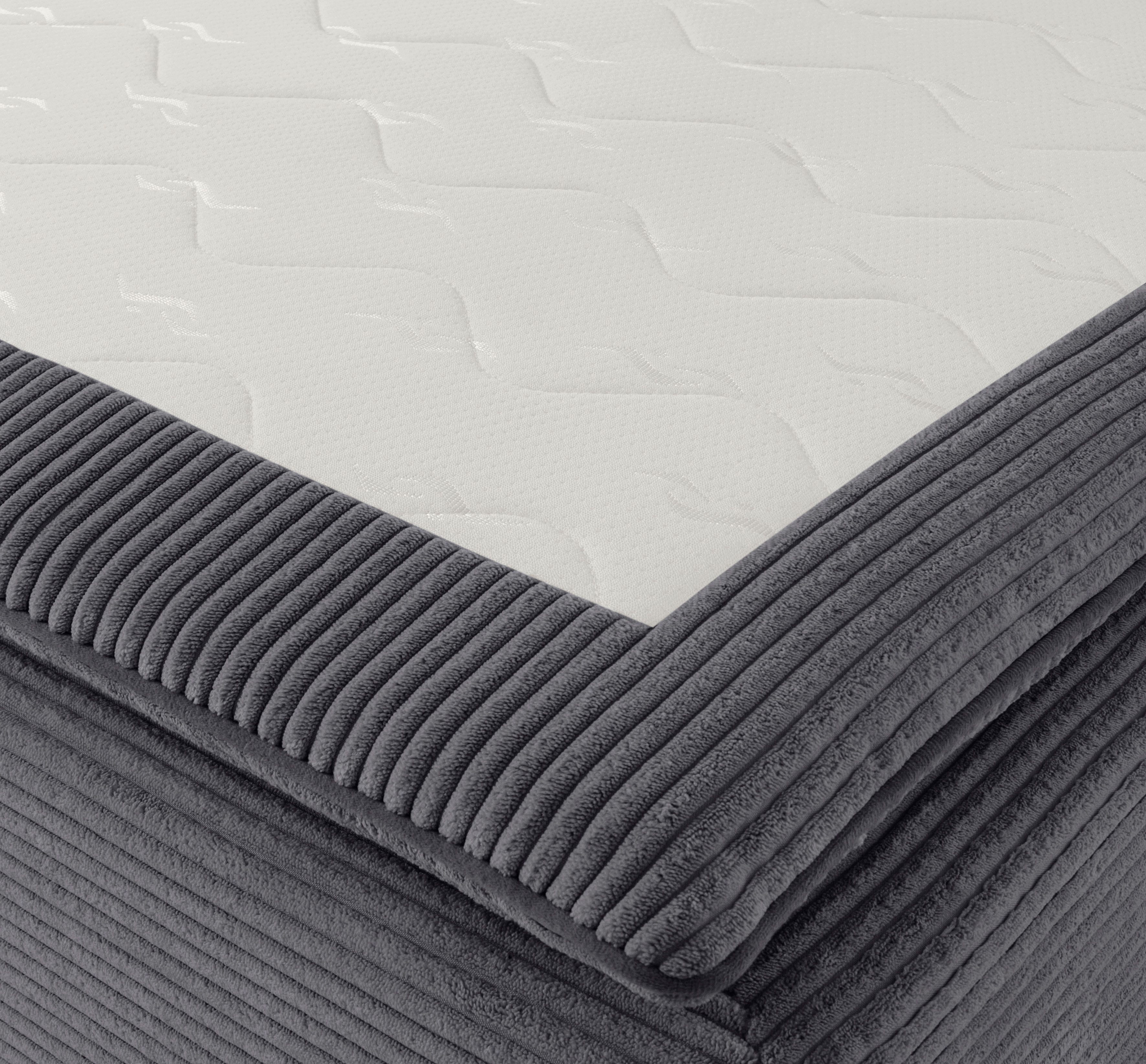 INOSIGN Hoekbank Boxspringbed Night & Day L-vorm met permanente slaapfunctie met armleuning