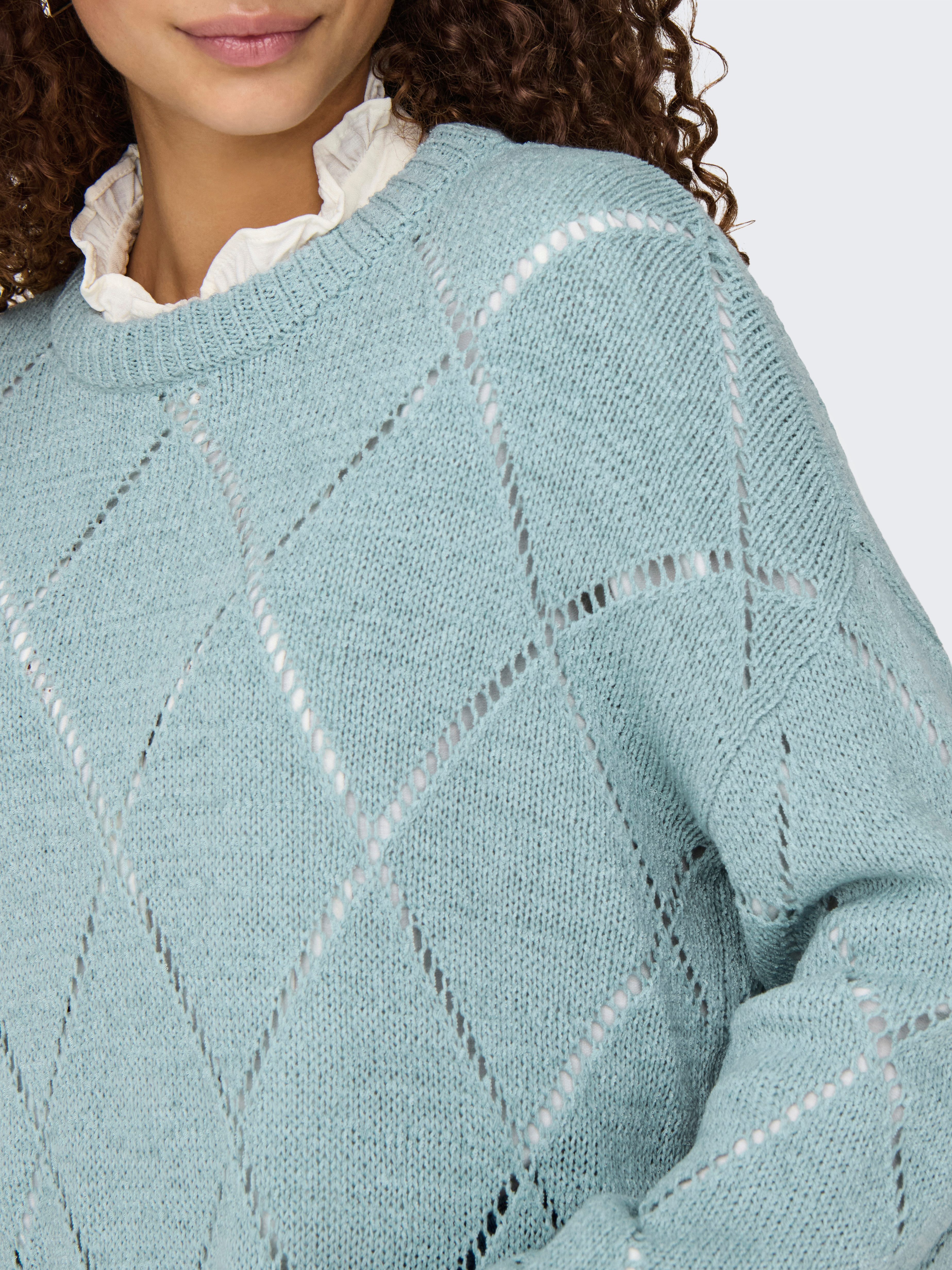 Only Gebreide trui ONLGEENAS LS STRUCTURE O-NECK CC KNT