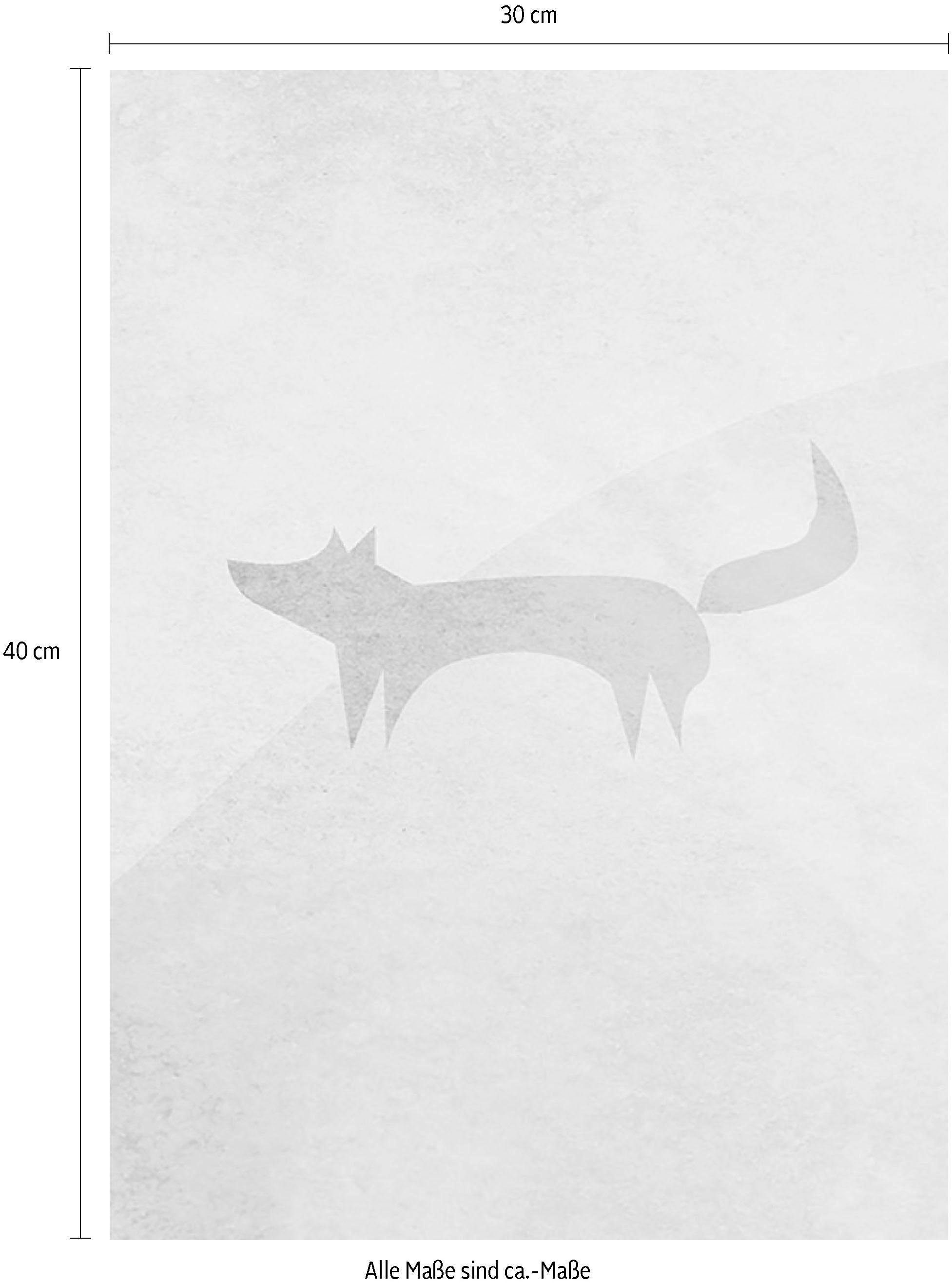 Komar Wanddecoratie Wild and Free Fox Wanddecoratie - zonder lijst (1 stuk)