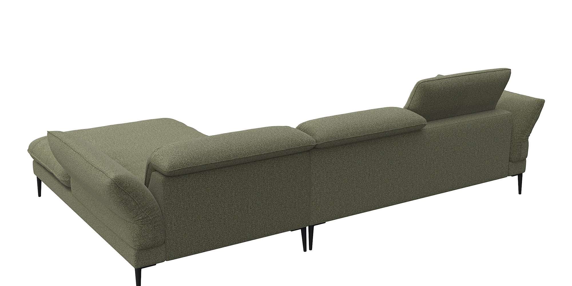 FLEXLUX Hoekbank Salino, functionele bank met recamiere, relaxbank, hoekbank Bank met arm- en hoofdeinde verstellingen, koudschuim & staalgolven