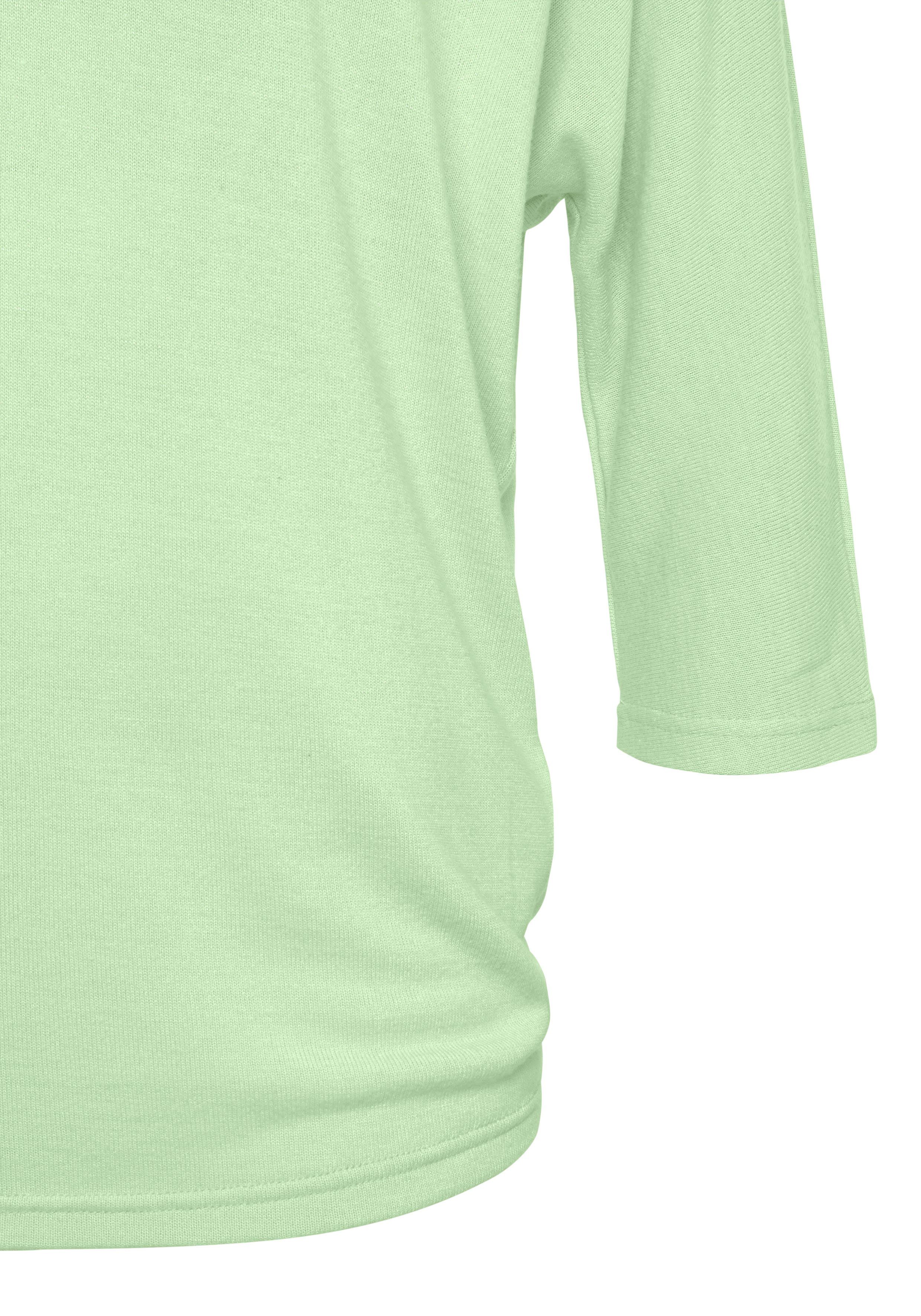 Lascana Shirt met 3 4-mouwen Met vlindermouwen van zachte fijn gebreide kwaliteit met viscose (1-delig)