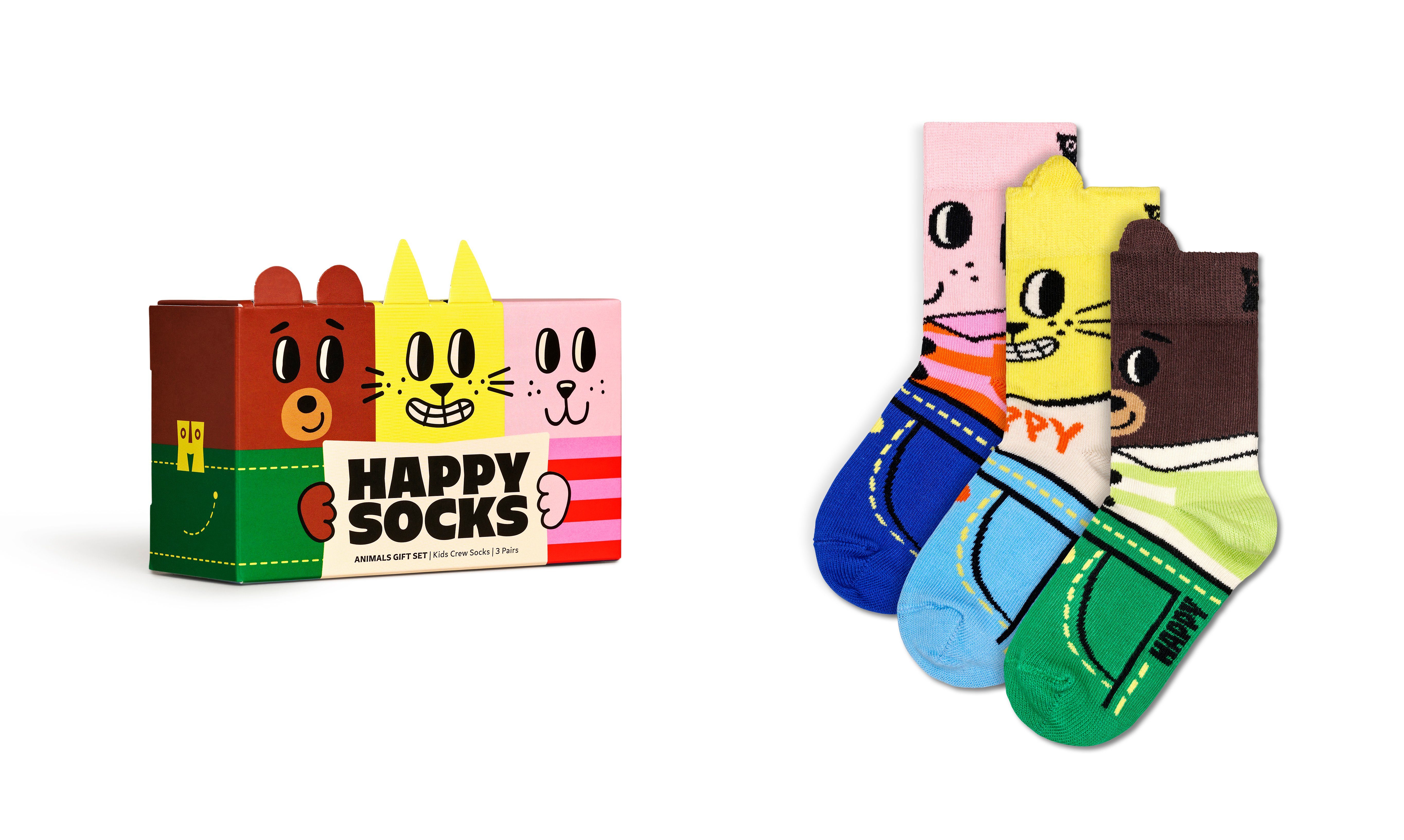 Happy Socks Sokken (3 paar Set van 3)
