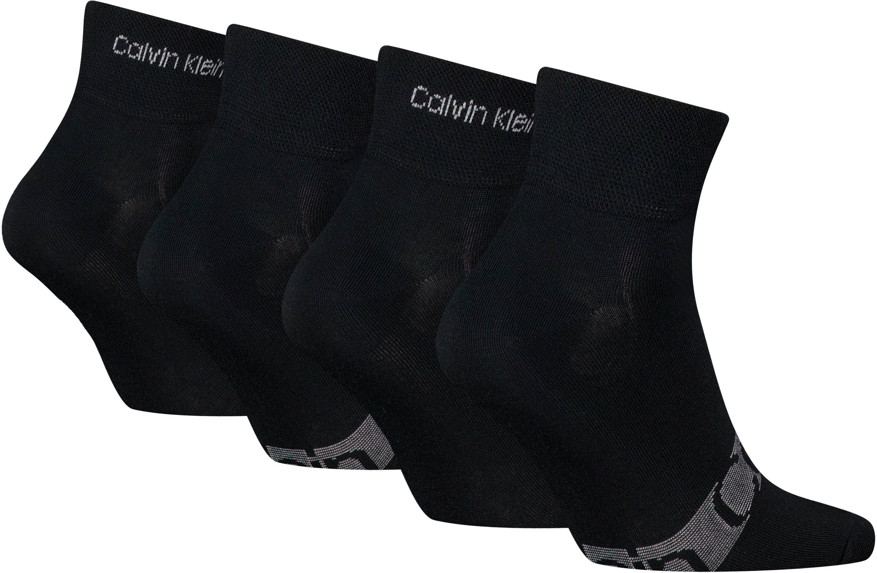 Calvin Klein Korte sokken CK MEN QUARTER 4P STRIPES (set 4 paar)