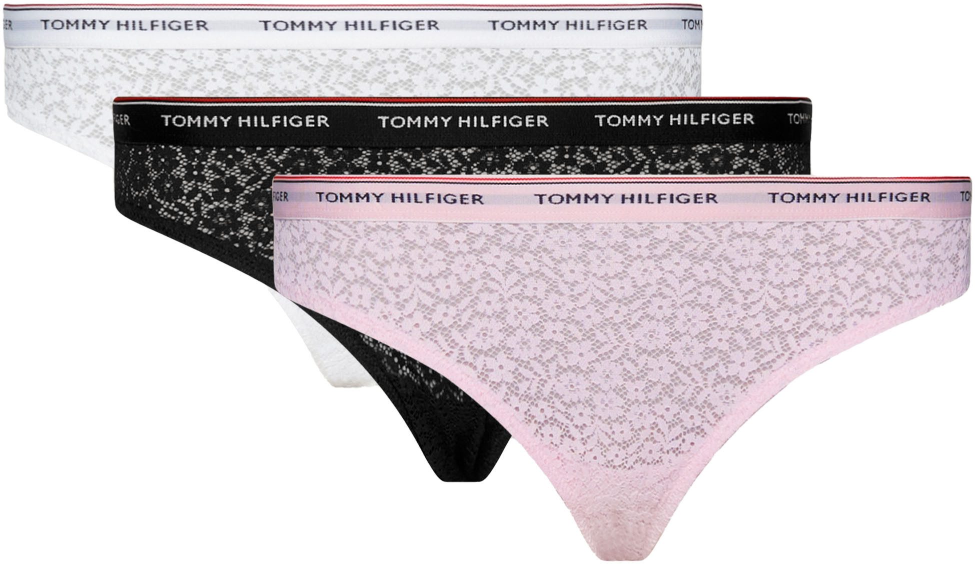 Tommy Hilfiger Underwear Bikinibroekje 3 PACK BIKINI LACE (EXT SIZES) (Set van 3)