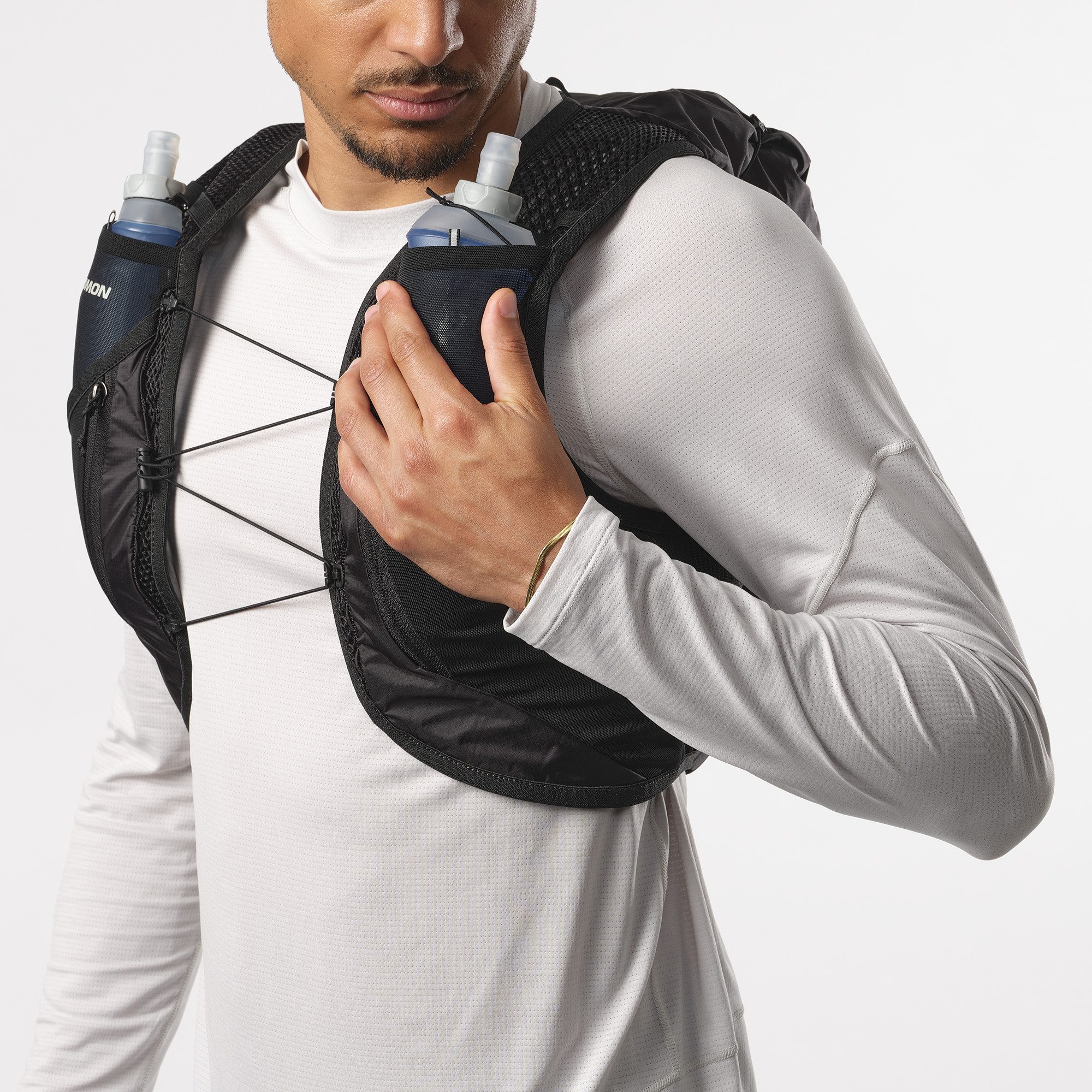 Salomon Drinkrugzak ACTIVE SKIN 12 Rugzak / running-bodywarmer met flasks uniseks