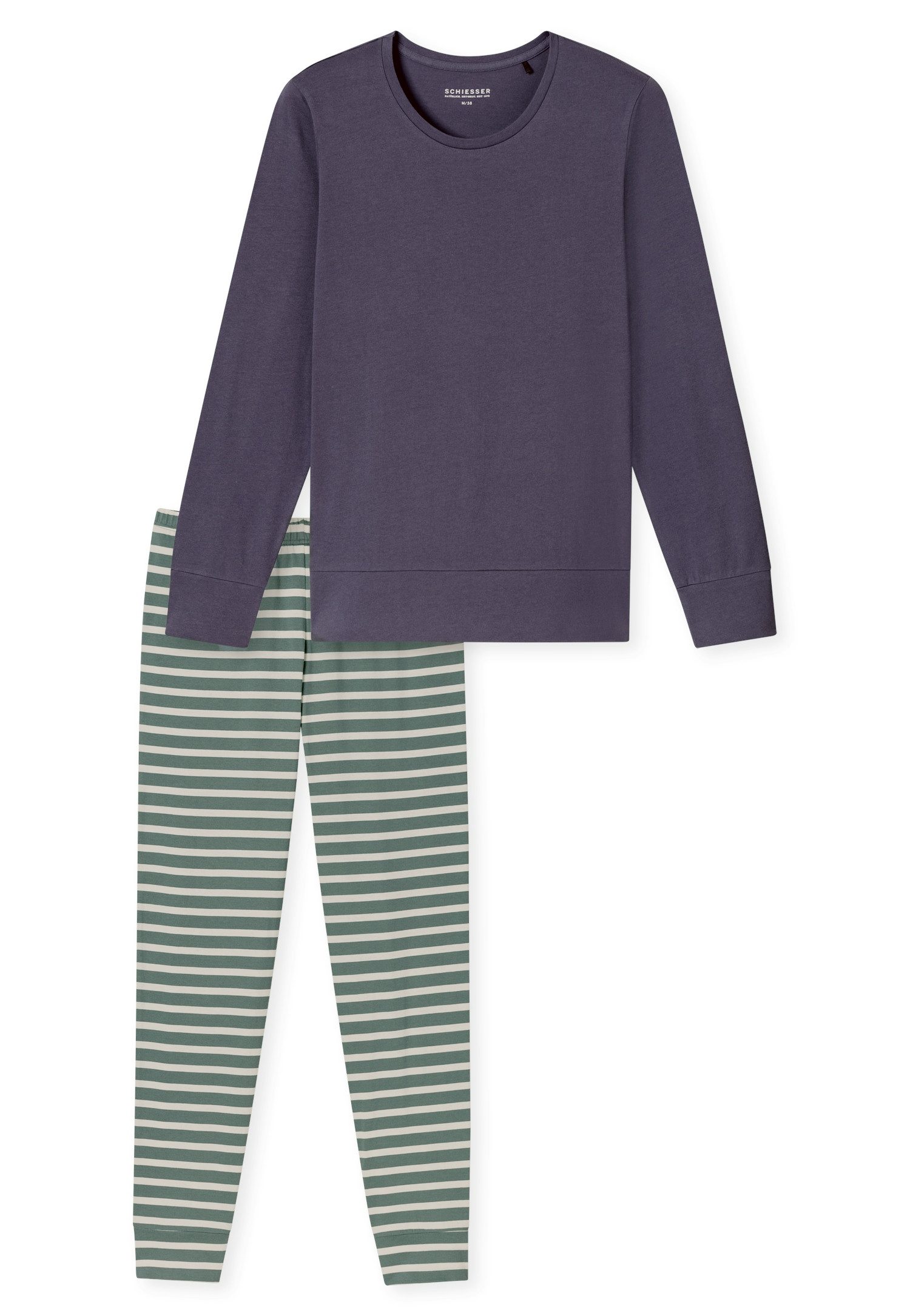 Schiesser Pyjama Casual Essentials met comfortabele boorden (2-delig)