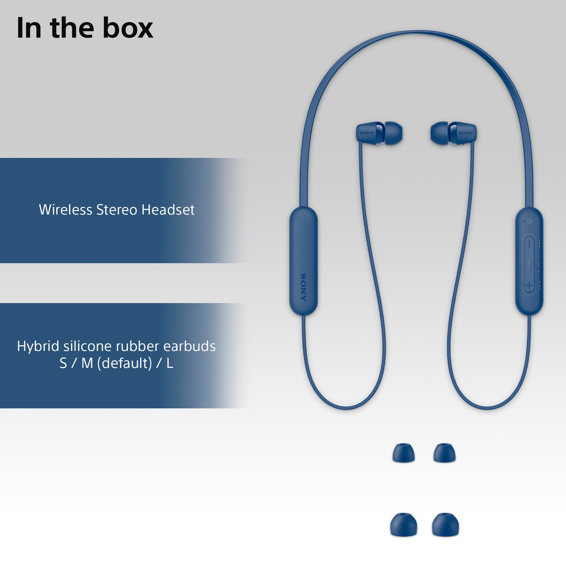 Sony In-ear-oordopjes In-ear-hoofdtelefoon WI-C100