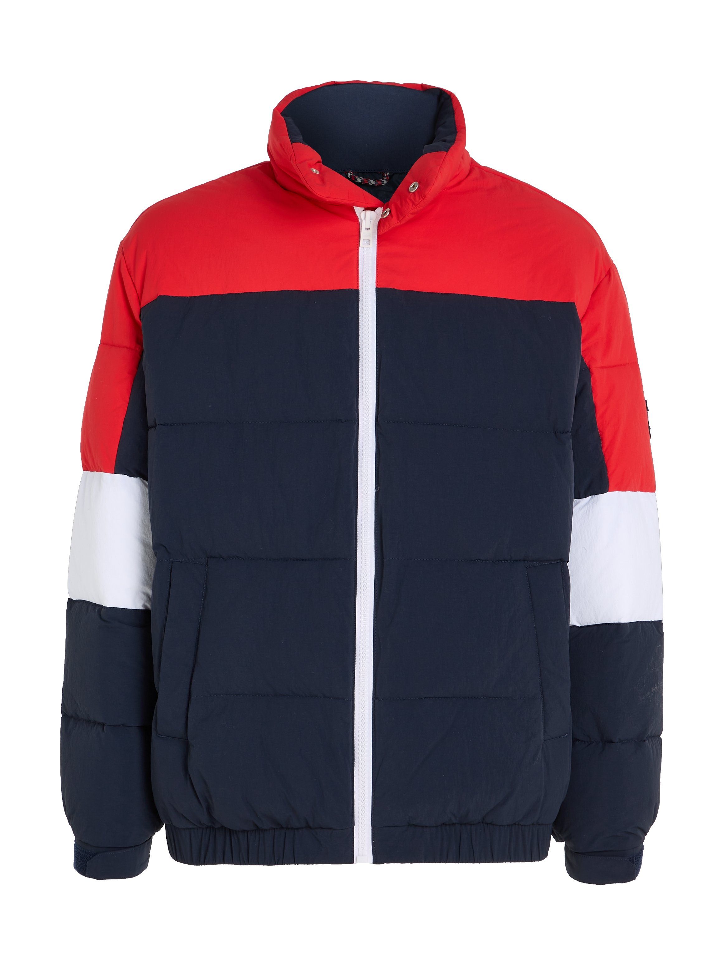 TOMMY JEANS Gewatteerde jas TJM RWB COLORBLOCK PUFFER
