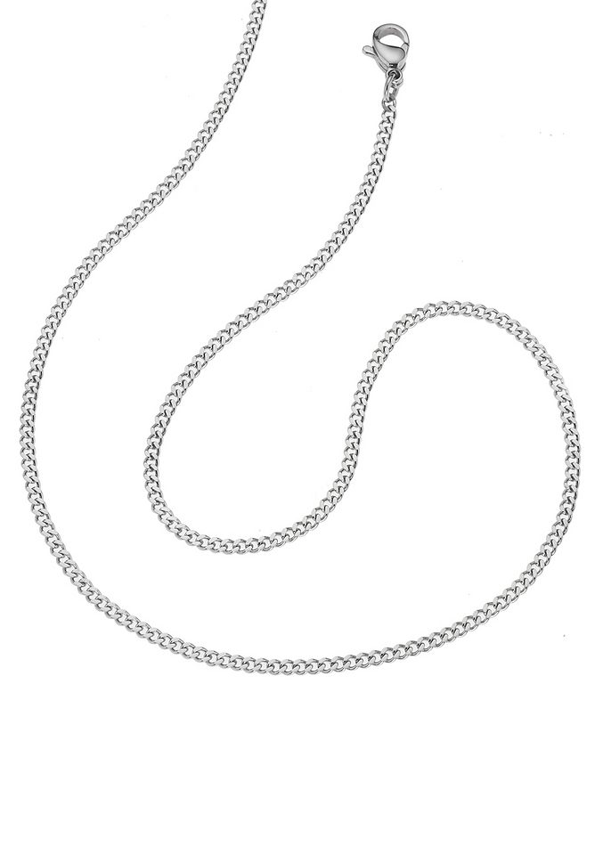 Firetti Pantserketting Sieraad cadeau roestvrijstalen collierketting 2,0 mm breed dames kettingen maat 50 zilver(kleur)