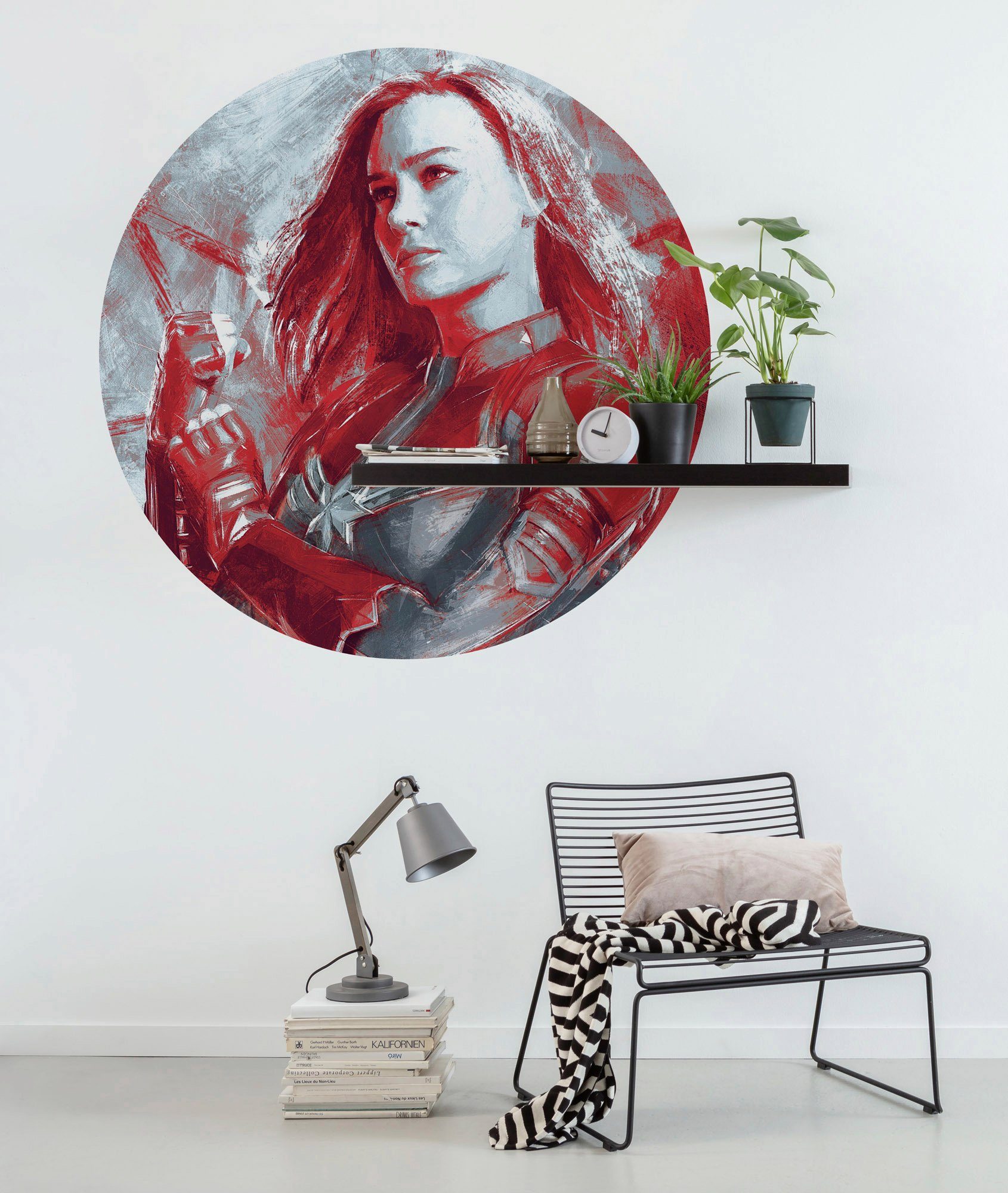 Komar Fotobehang Avengers Painting Captain Marvel