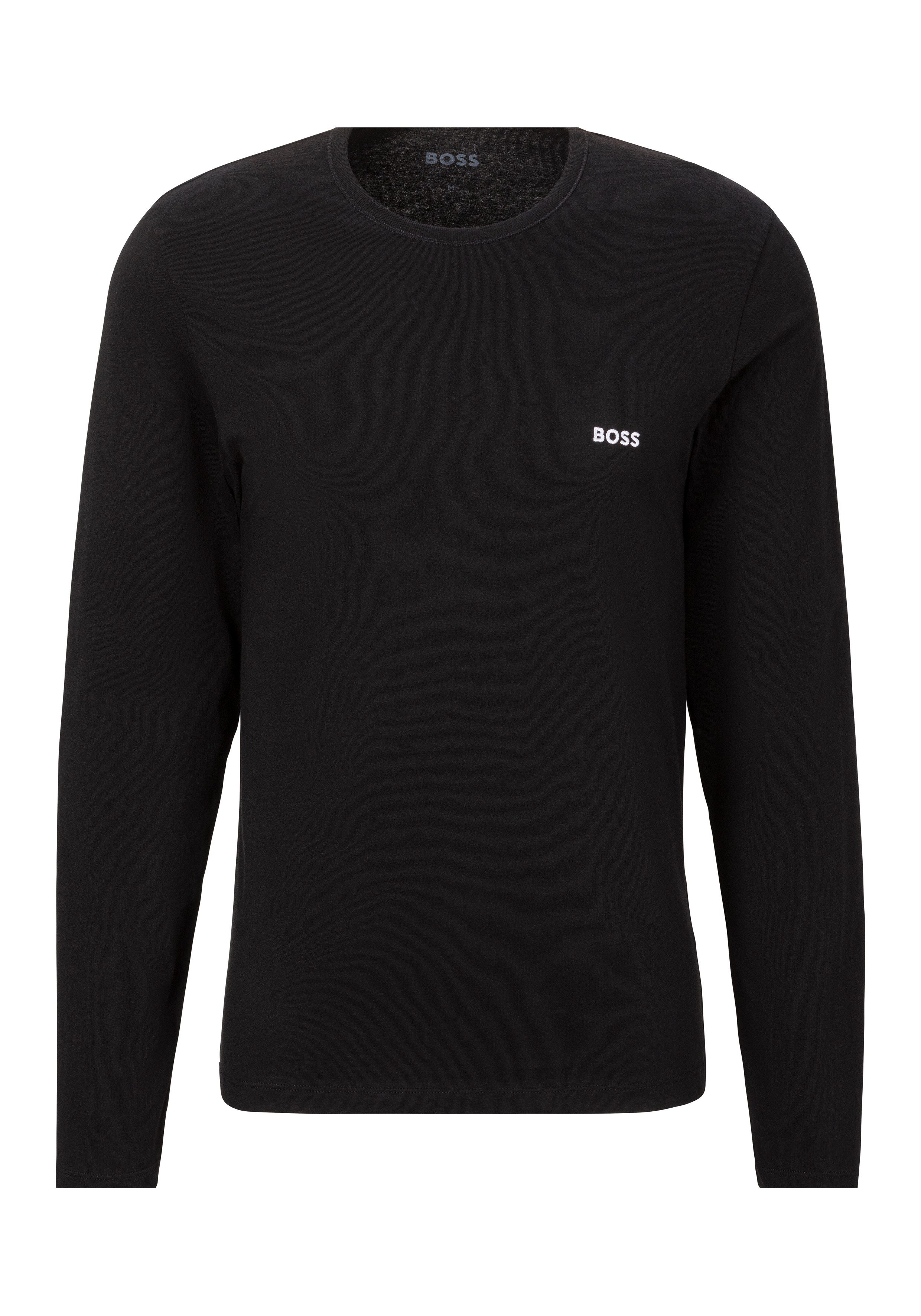 BOSS Shirt met lange mouwen Longsleeve-Shirt R-Neck Classic COTTON 3pcs/pack (3-delig)