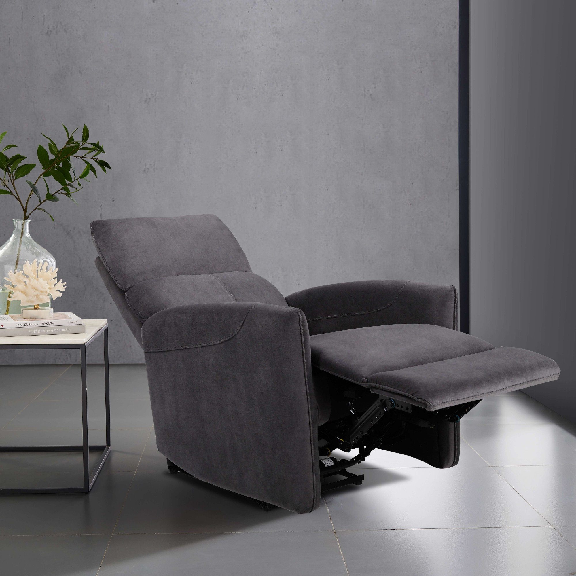Places of Style Relaxfauteuil Pineto, tv-stoel met slaapfunctie Relaxfunctie, woonkamer, vrijstaand en USB-aansluiting