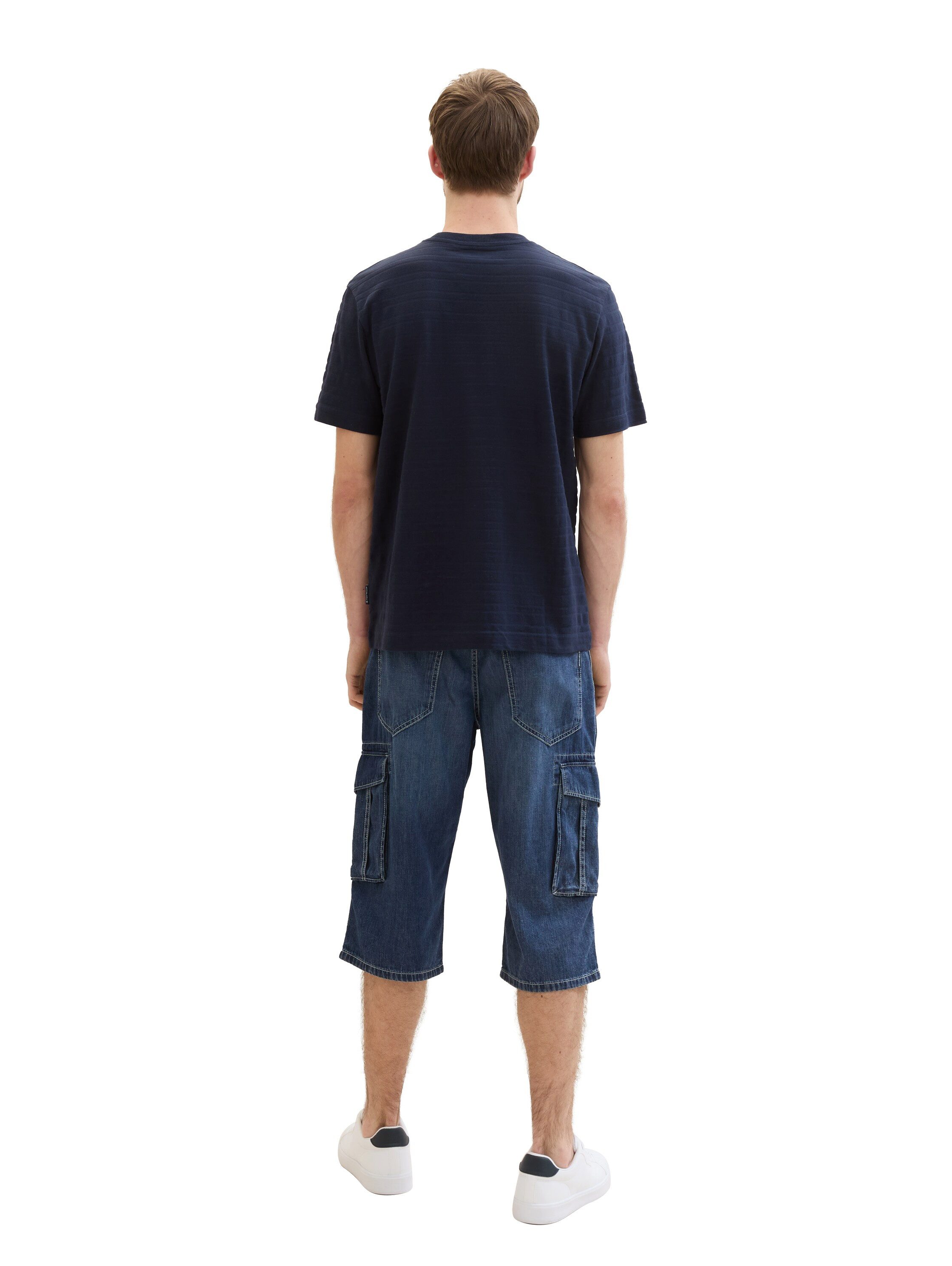 Tom Tailor Jeansshort Morris Overknee met gerecycled katoen