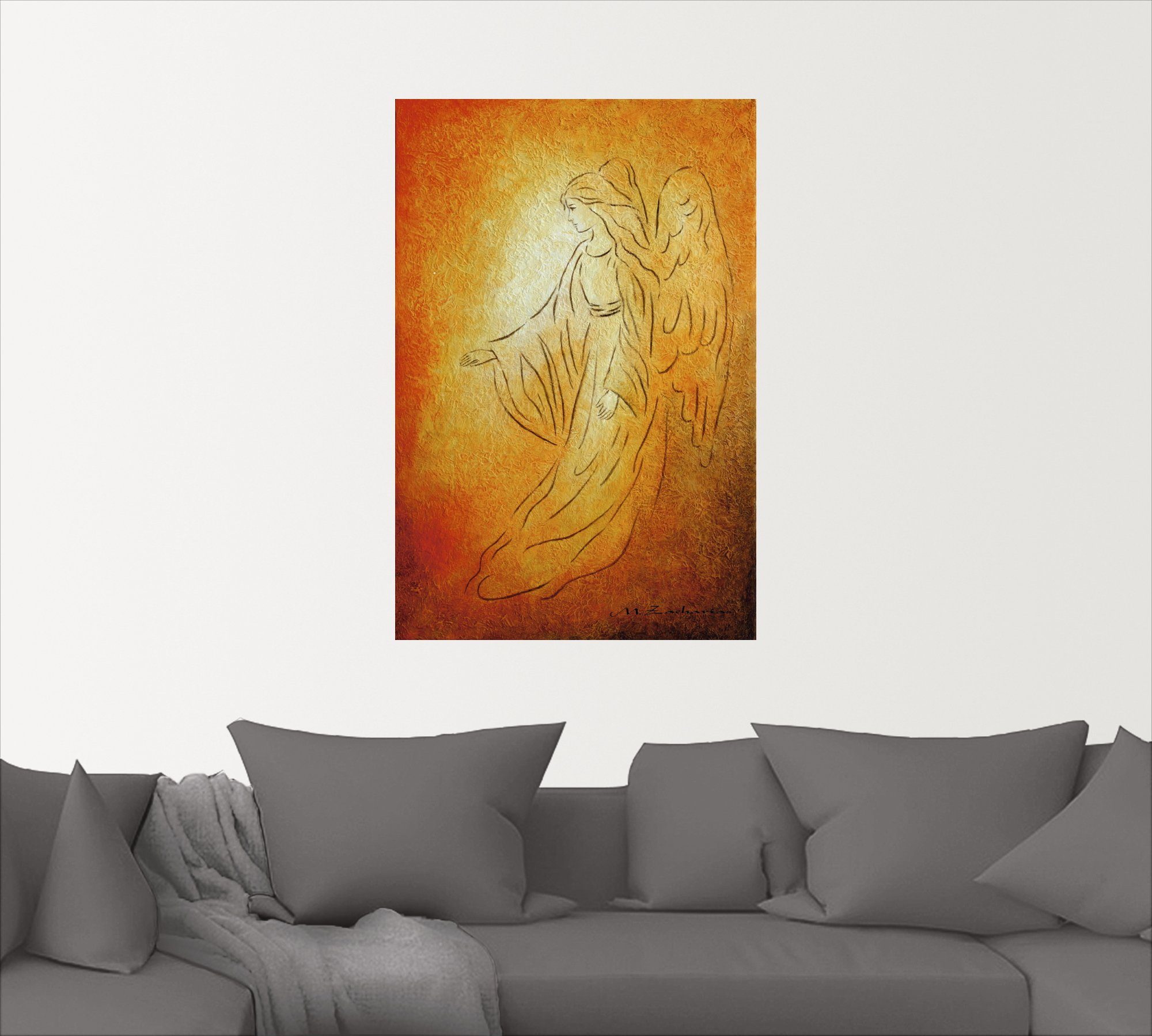 Artland Artprint Engel van de genezing - engelkunst als artprint van aluminium, artprint voor buiten, artprint op linnen, poster, muursticker