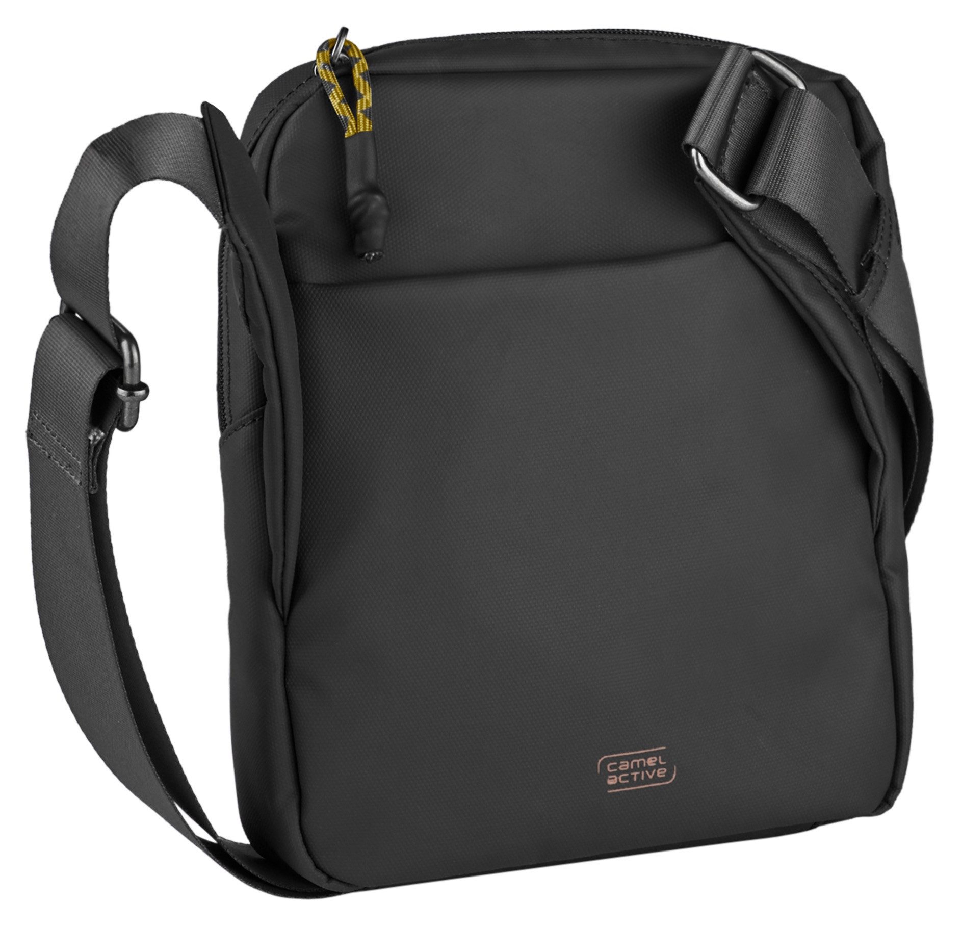 camel active Schoudertas Explore waterafstotend gerecycled nylon en reflecterende ritsen