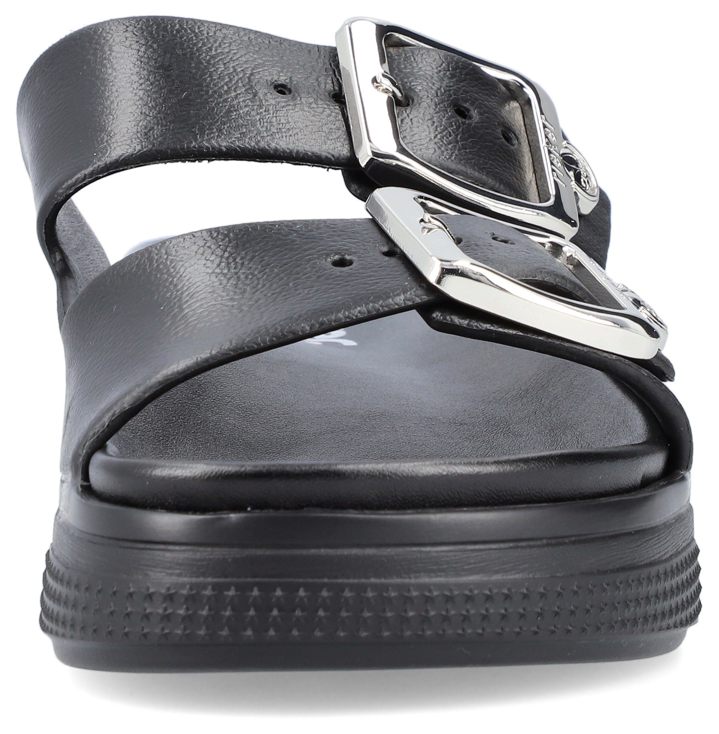 Rieker Slippers , plateau, zomerschoen, slippers in breedte g (=wijd)