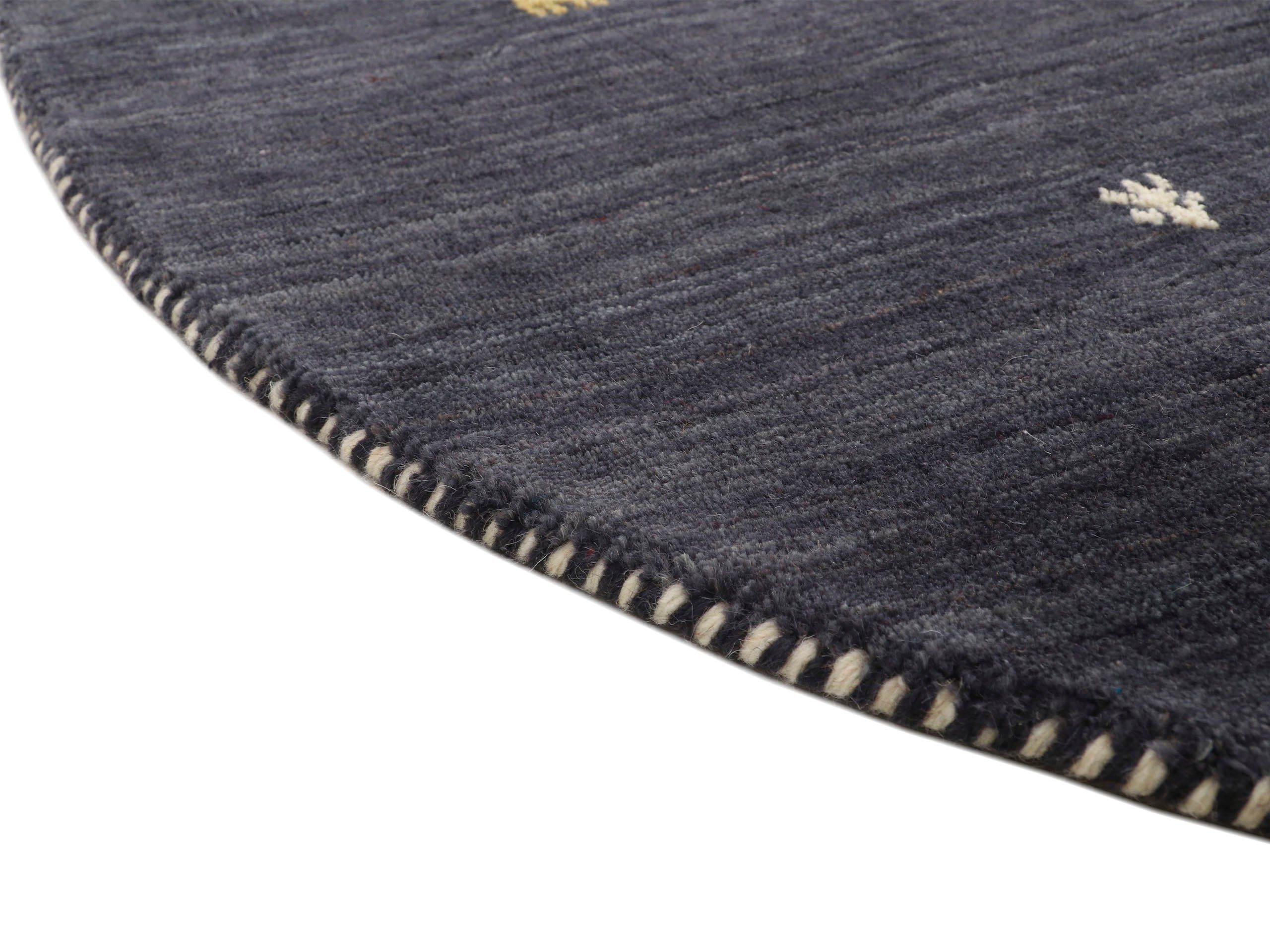 carpetfine Wollen kleed Gabbeh uni zuivere wol met de hand geweven, gabbeh diermotief warm omgevingsklimaat vele maten