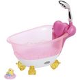 baby born poppen badkuip bath met licht en geluid roze