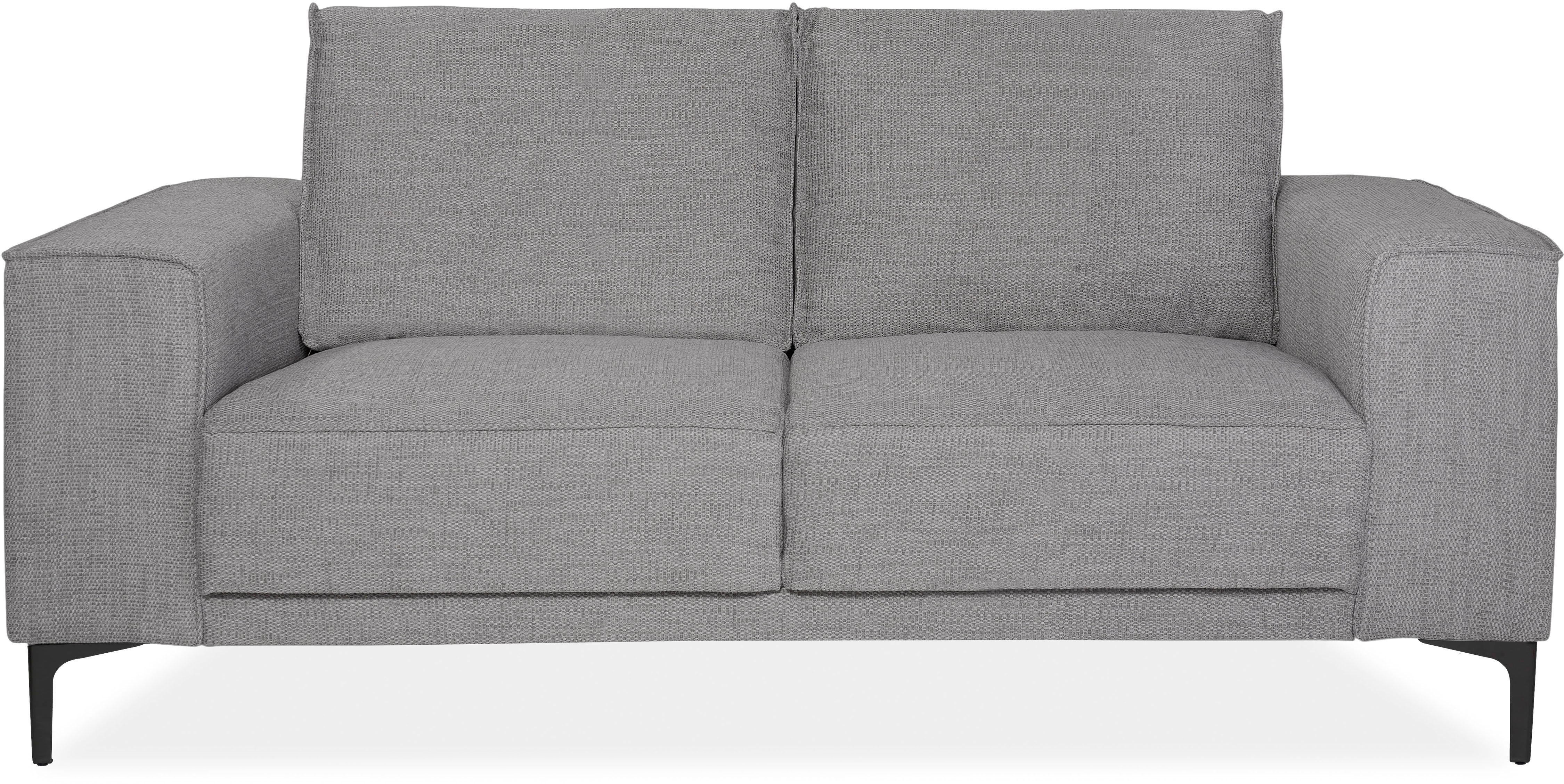 Places of Style 2-zitsbank Compact bank Oland, structuur, platweefsel, luxe microvezel, bouclé