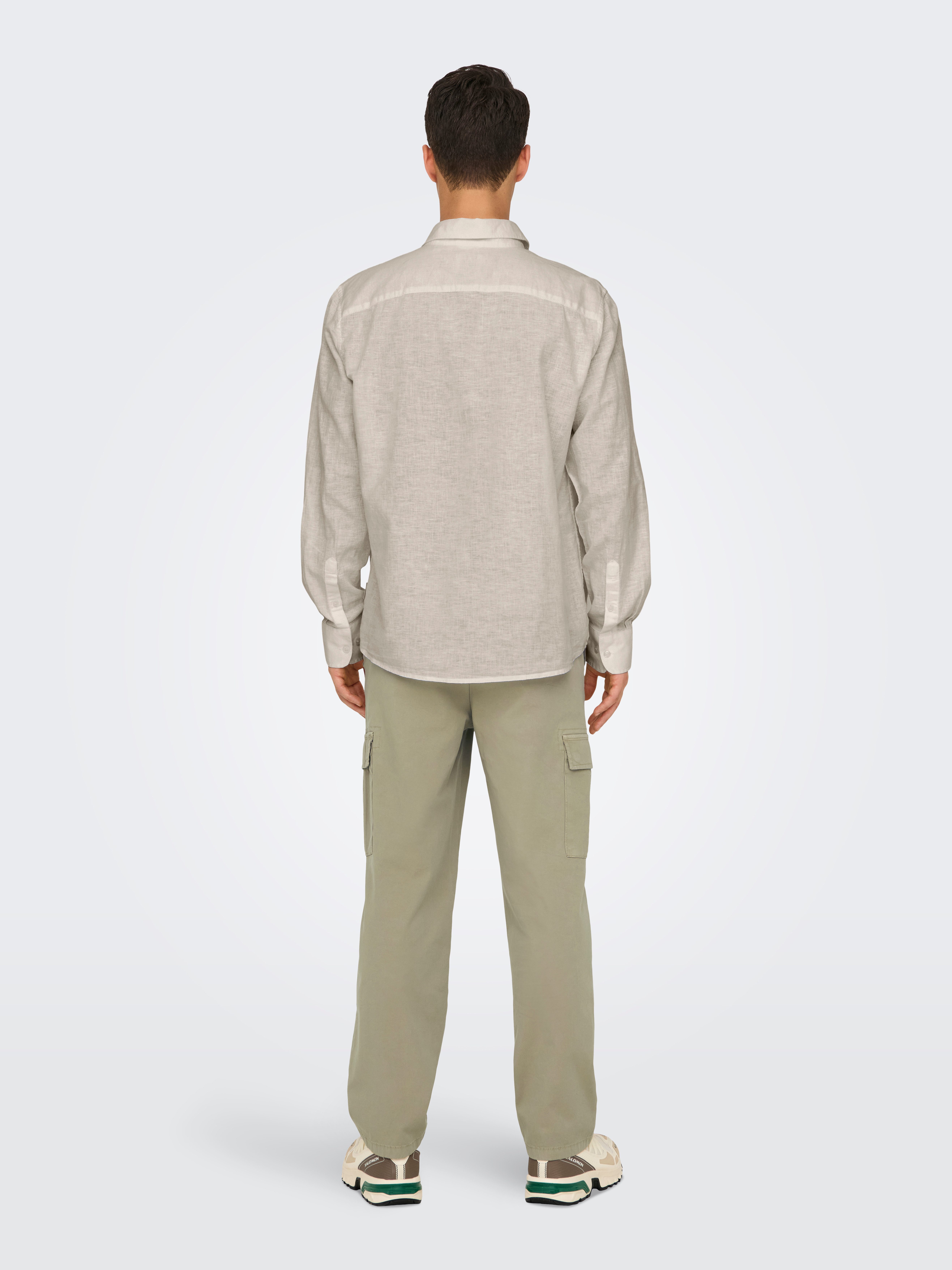 ONLY & SONS Overhemd met lange mouwen ONSCAIDEN LIFE REG LS 1 PKT SHIRT NOOS