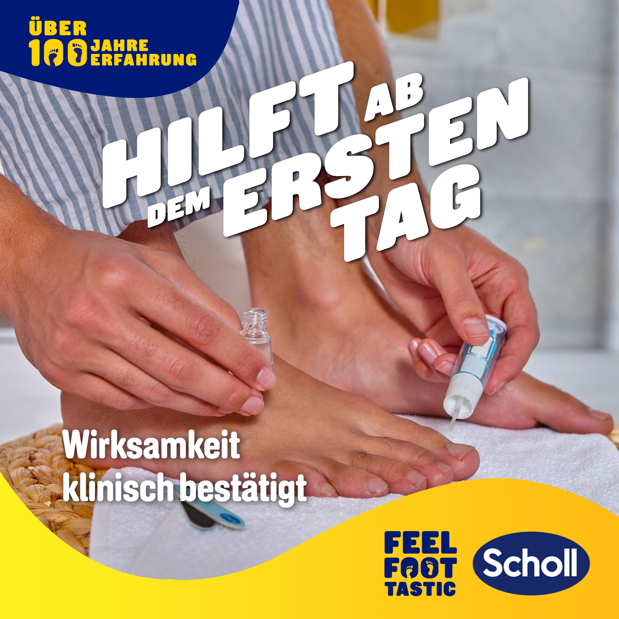 Scholl Nagelverzorgingspen 2-in-1 pen effectieve behandeling van nagelschimmel en schimmelinfecties (set)