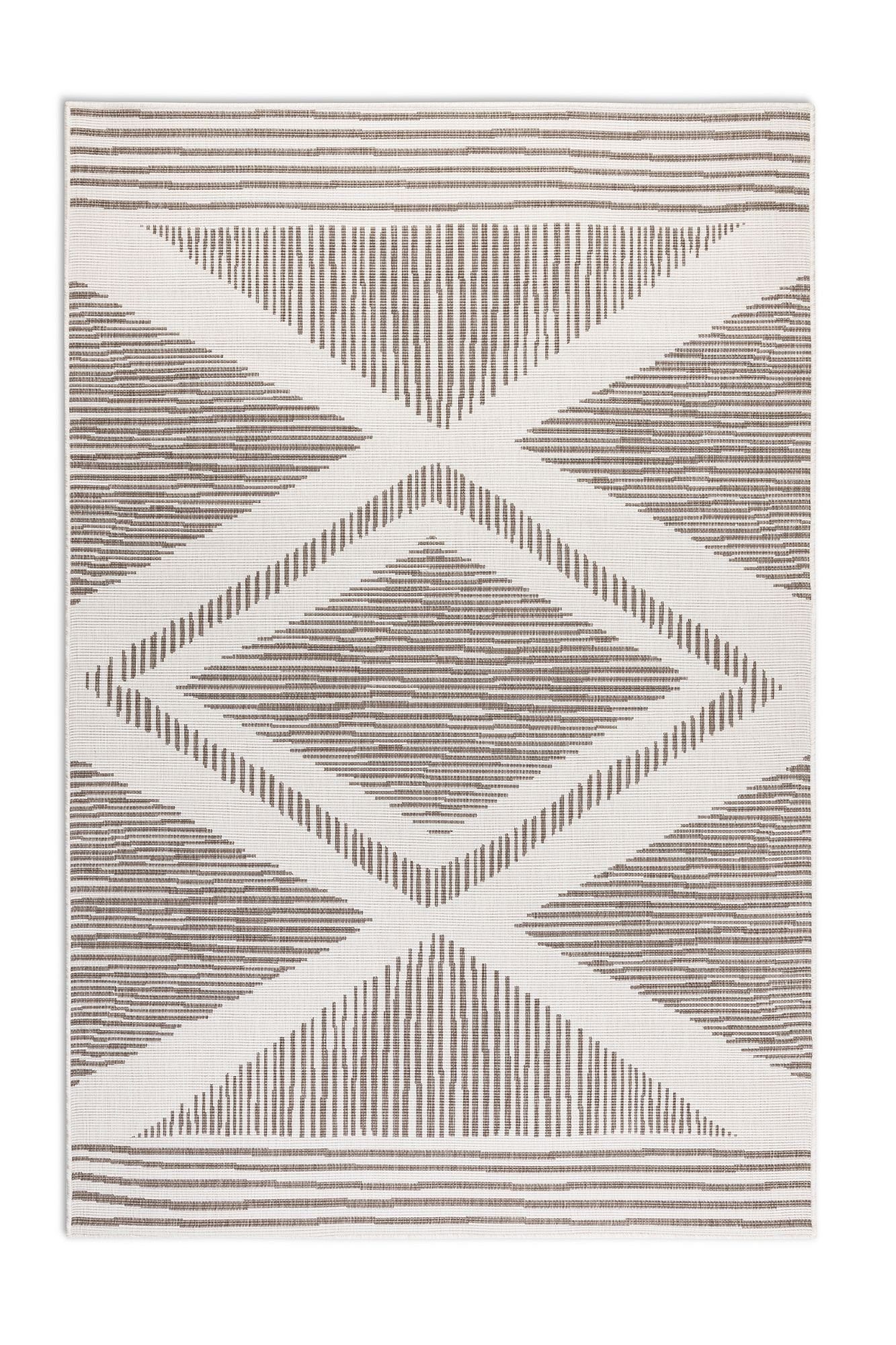 ELLE DECORATION Vloerkleed Rhombus, In- en Outdoor Vlakweefsel, binnen- en buitengebruik, modern, omkeerbaar tapijt, balkon, woonkamer