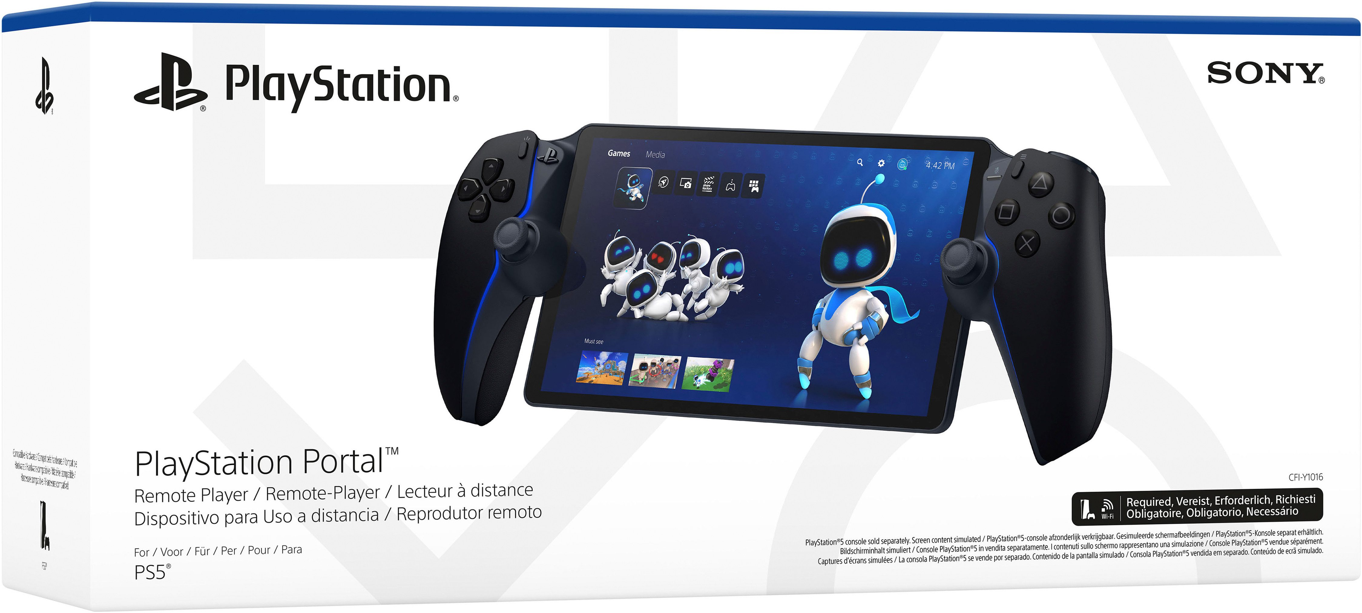 PlayStation 5 Gameconsole Portal Remote-Player Midnight Black