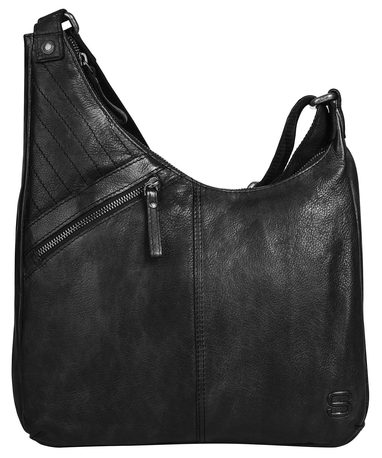 Spikes & Sparrow Schoudertas echt leder
