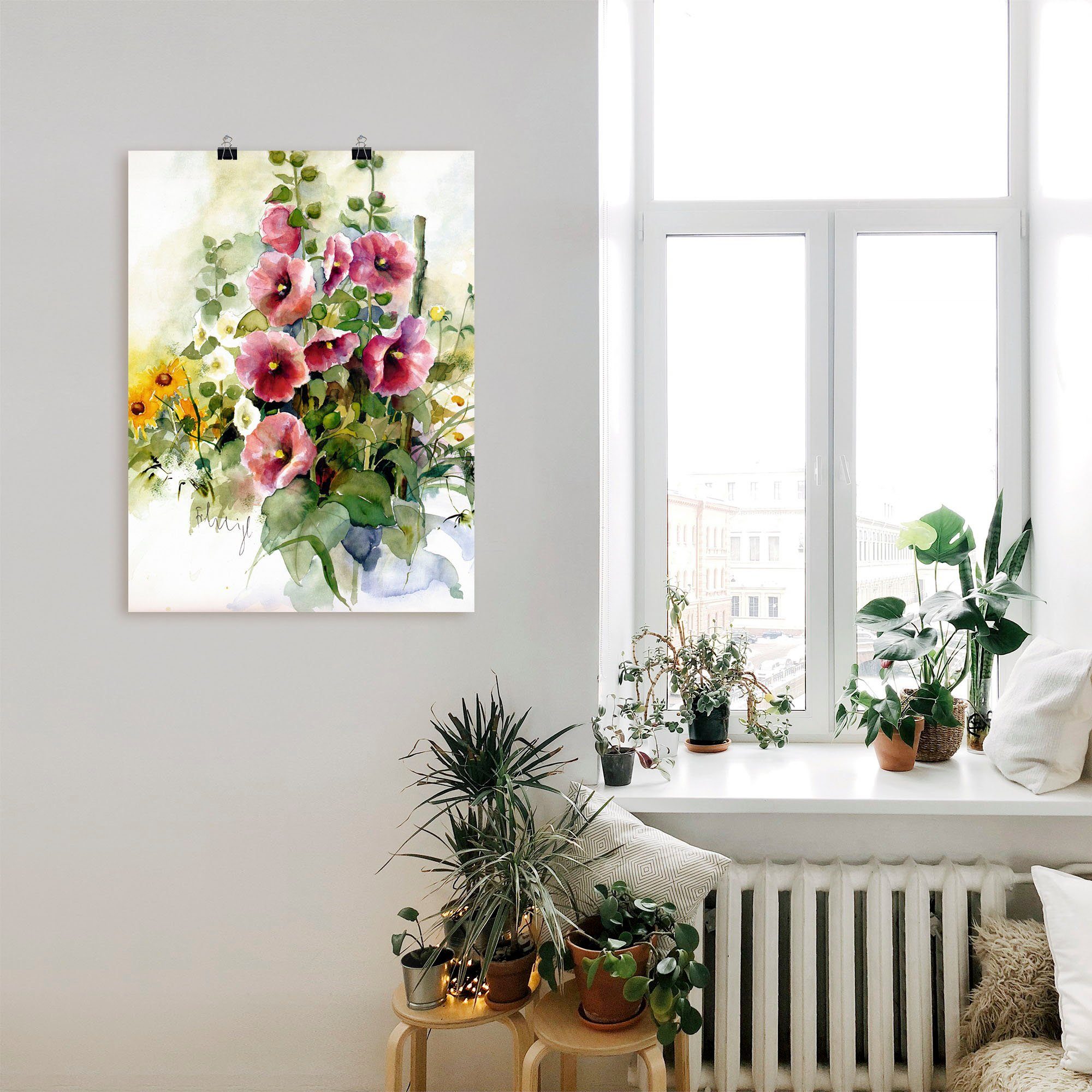 Artland Artprint Bloemen samenstelling I als artprint op linnen, poster in verschillende formaten maten