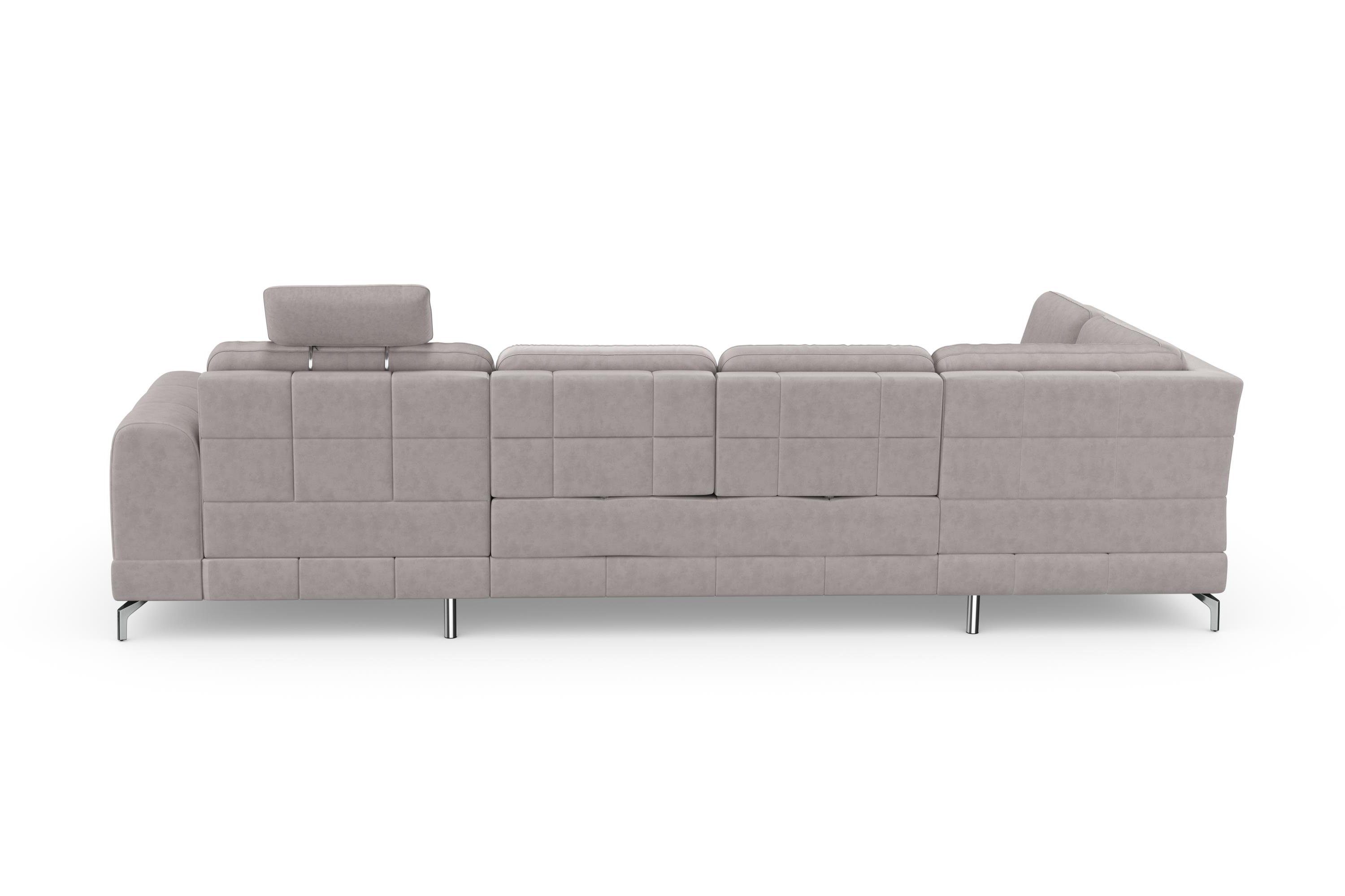 sit&more Zithoek Bendigo U-vorm inclusief zitdiepteverstelling, bodemvrijheid 12 cm, in 2 pootkleuren