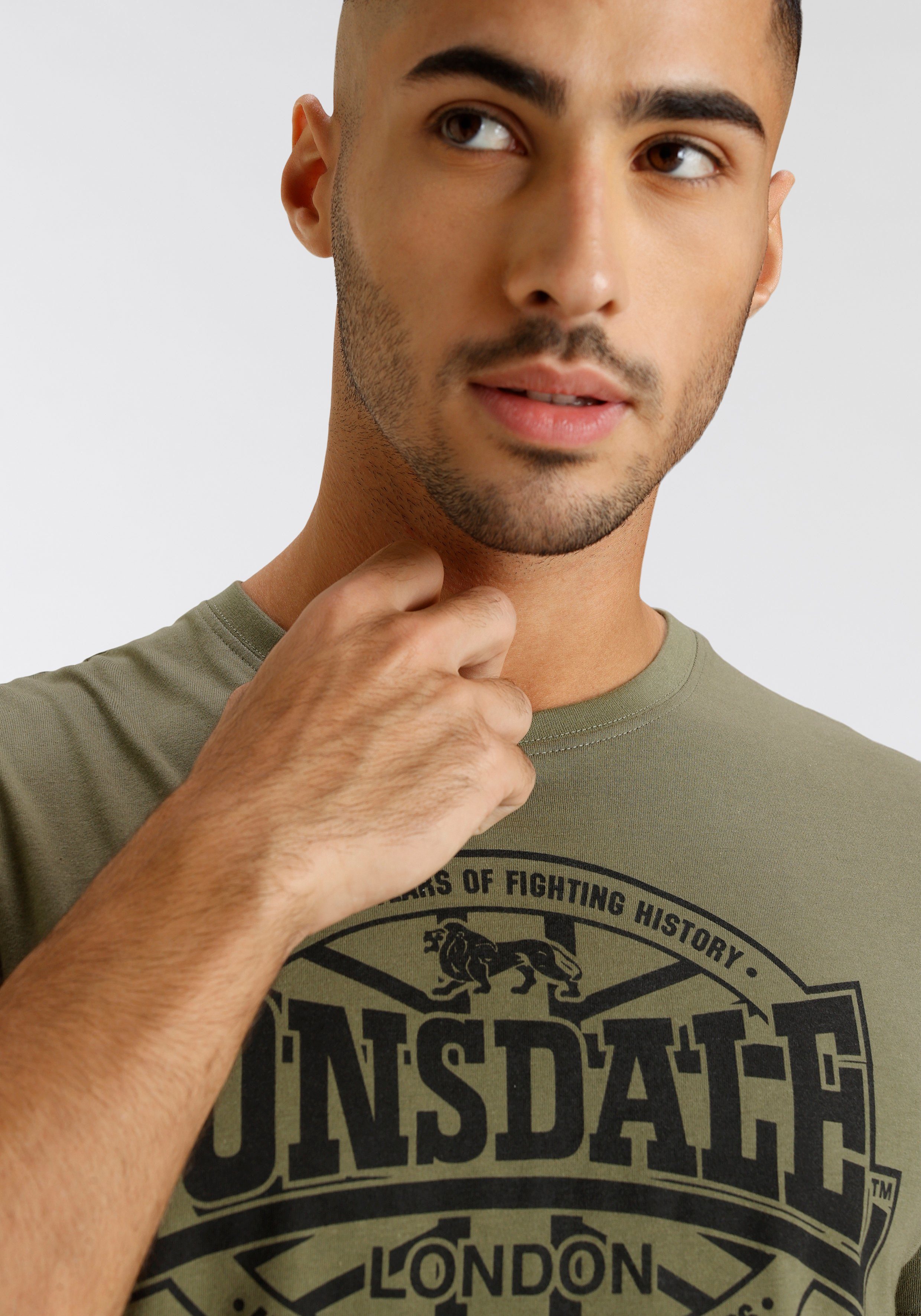 Lonsdale T-shirt Set van 2 (2-delig, Set van 2)