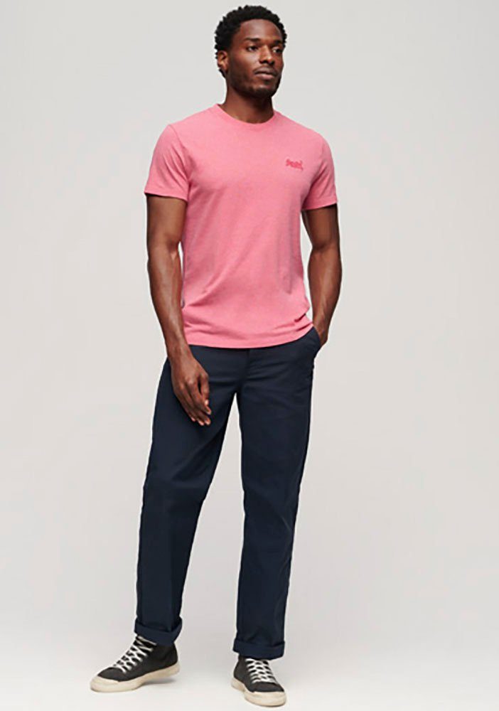 Superdry Shirt met ronde hals ESSENTIAL LOGO EMB TEE