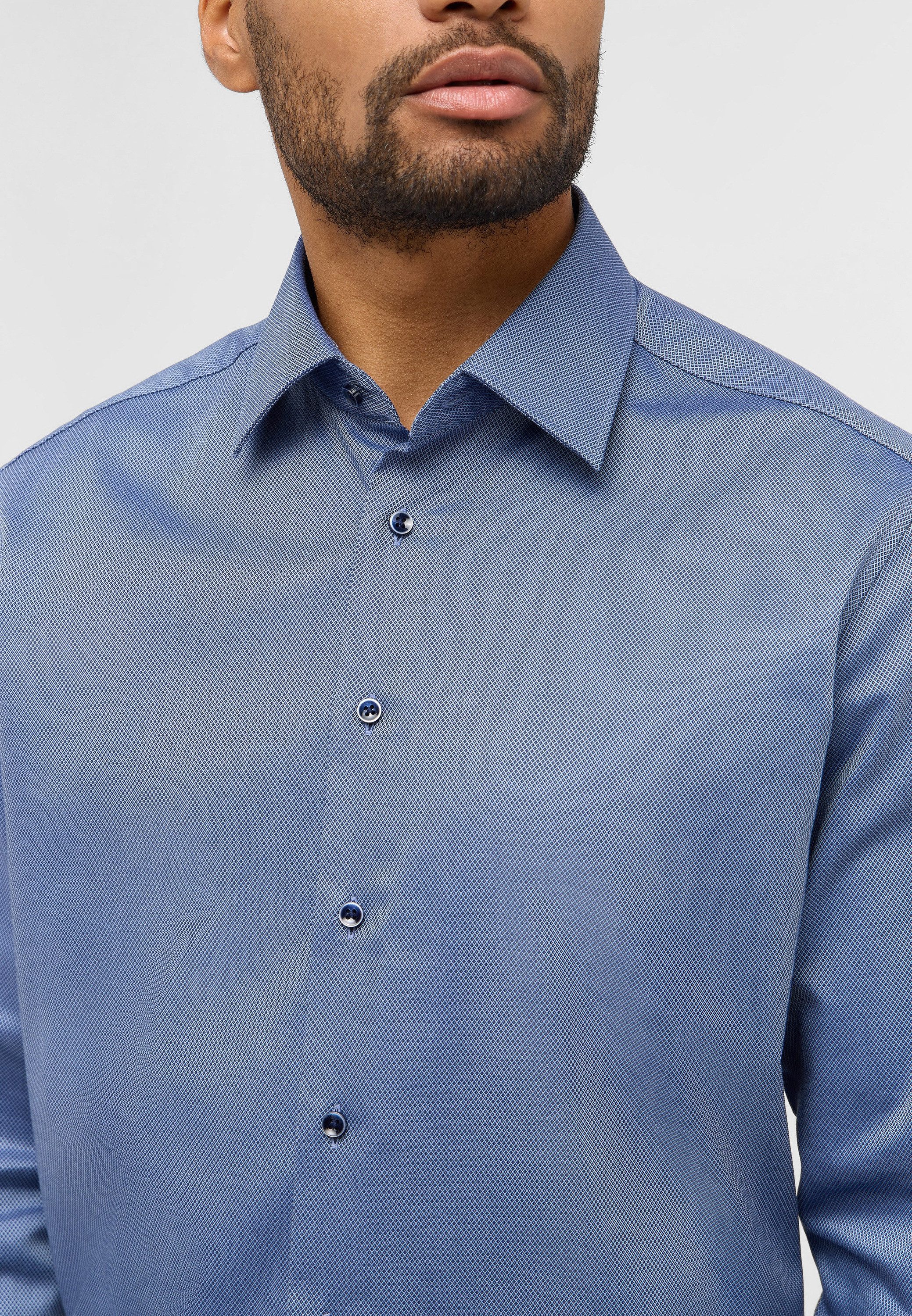 Eterna Overhemd met lange mouwen MODERN FIT NON IRON (strijkvrij)