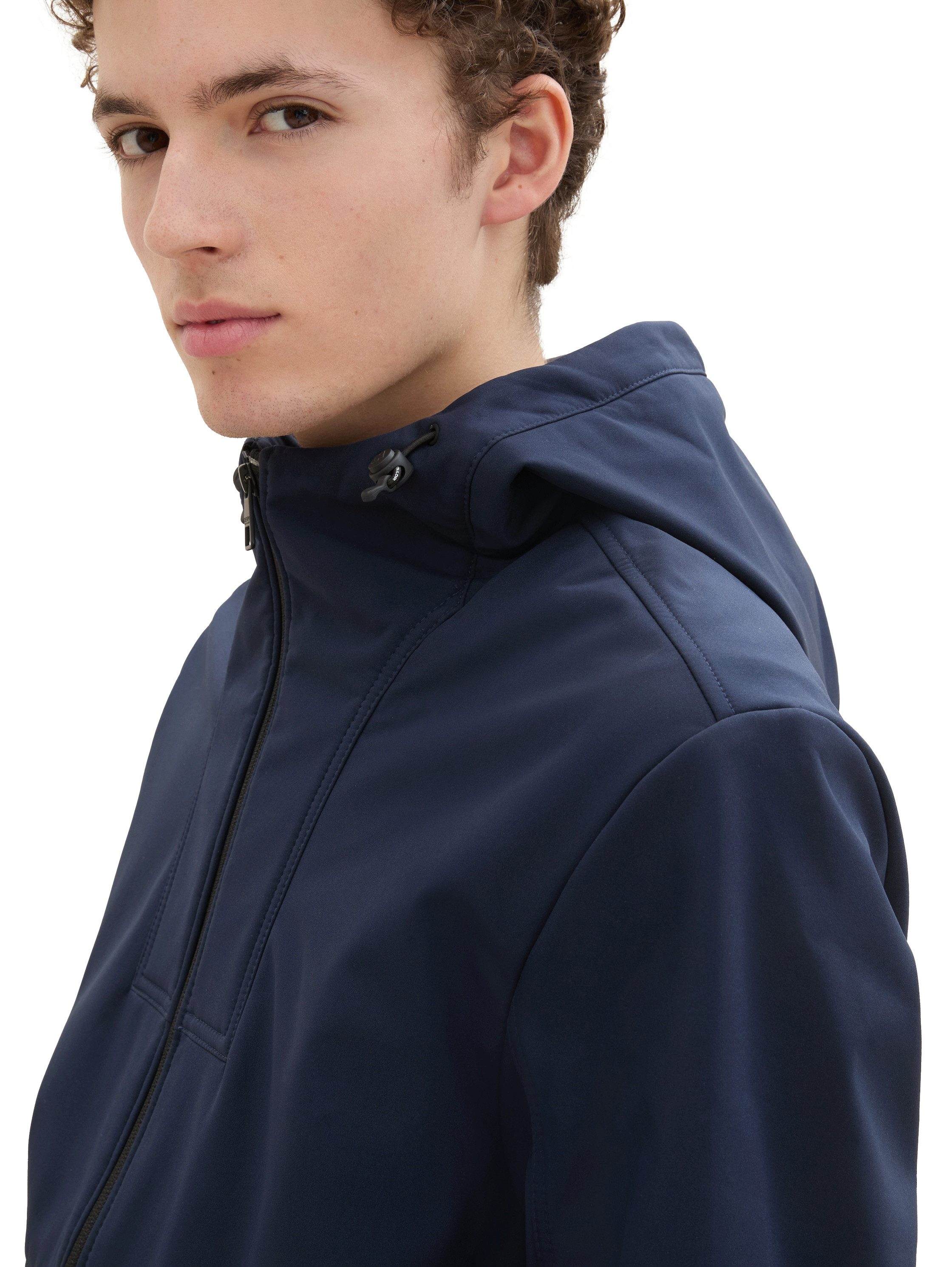 Tom Tailor Denim Softshell-jack met een capuchon