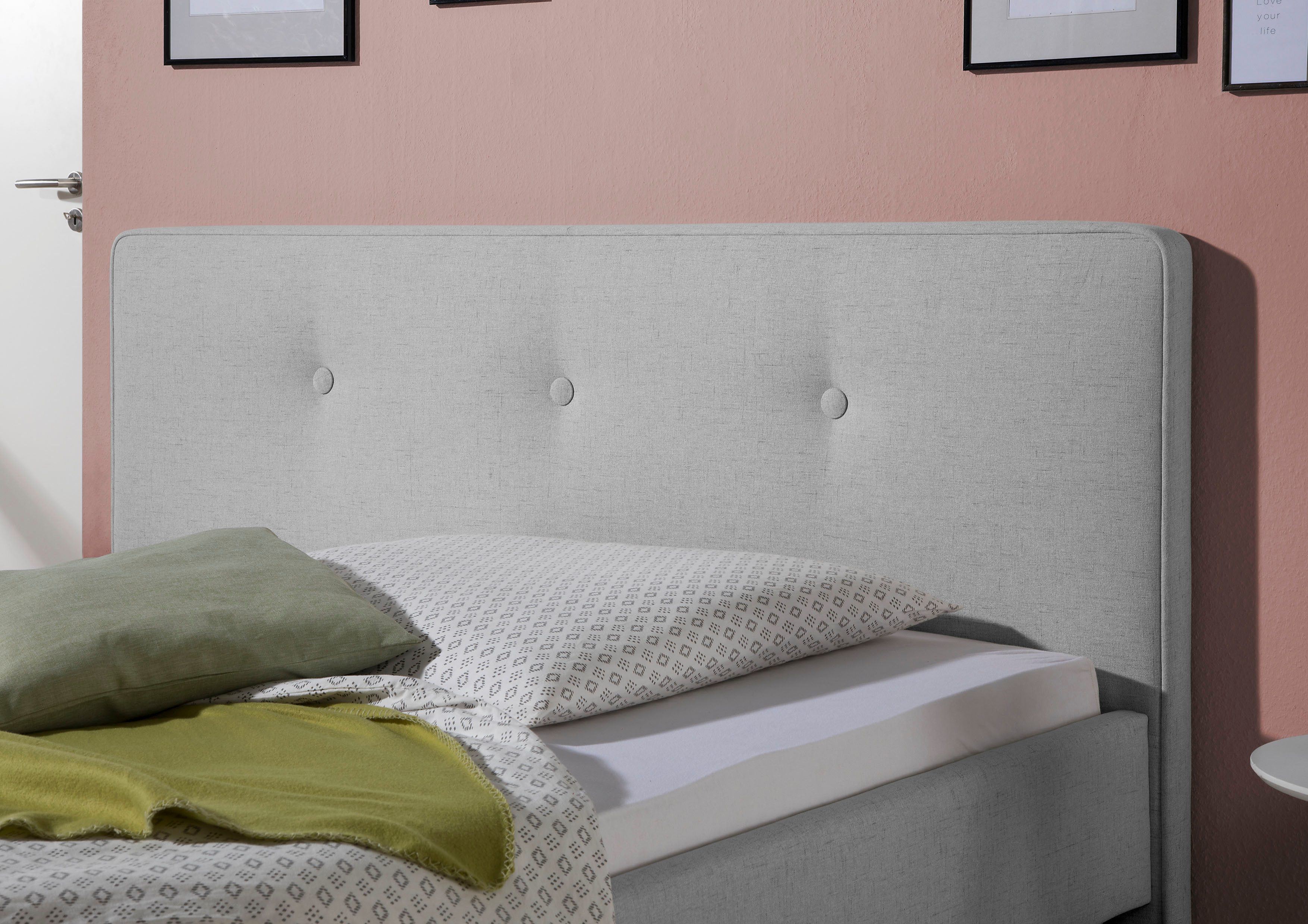 Maintal Gestoffeerd bed Lonepine Zijkanten van het bed zelf te monteren, zonder bedkist
