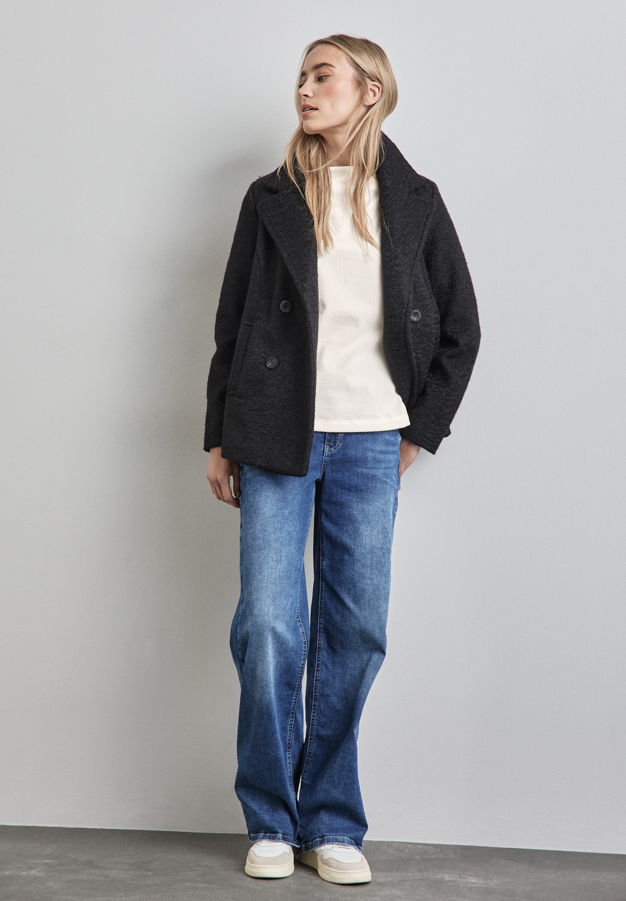 STREET ONE Shirt met 3/4 mouwen met structuur